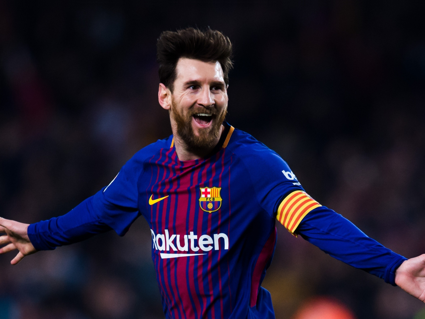 1400x1050 Download wallpaper  lionel messi, celebration, goal, football, sports, standard 4:3 fullscreen  HD background, 9565, Desktop