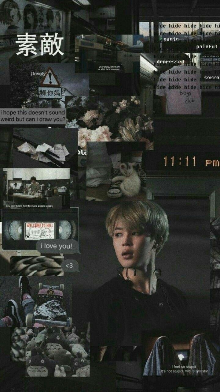 720x1280 Jimin Aesthetic Black Wallpaper :). Wallpaper. Bts, Phone