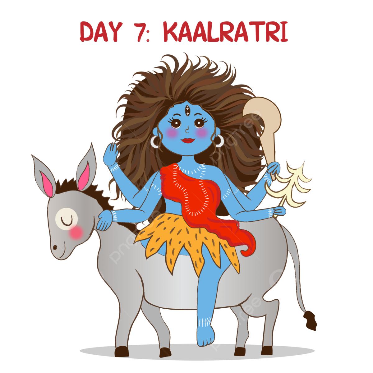 1200x1200 Kaalratri Devi PNG, Vector, PSD, and Clipart With Transparent Background for Free Download, Phone