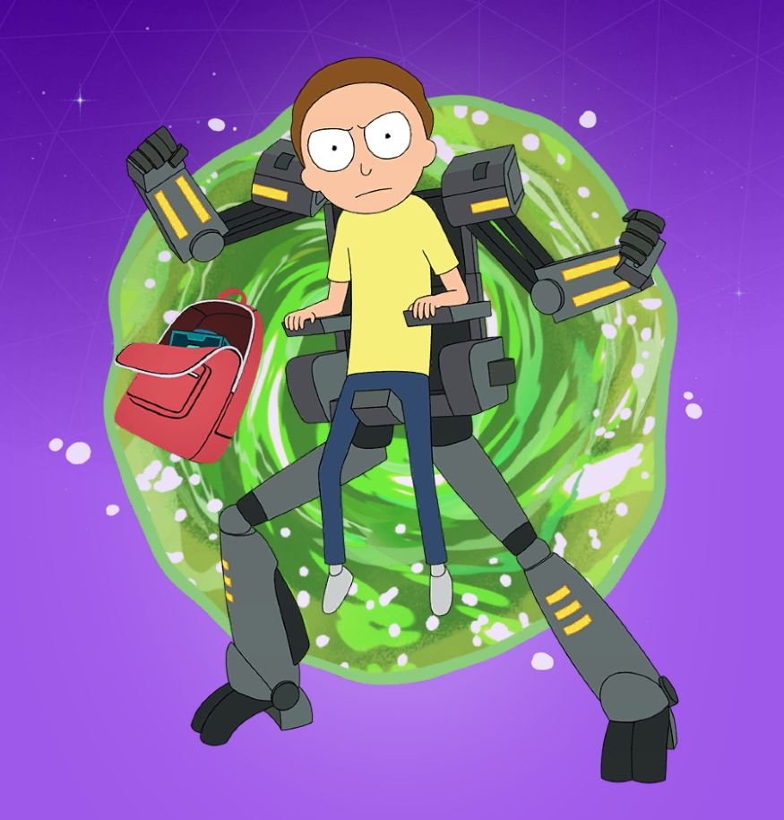 880x920 Mecha Morty Fortnite wallpaper, Phone