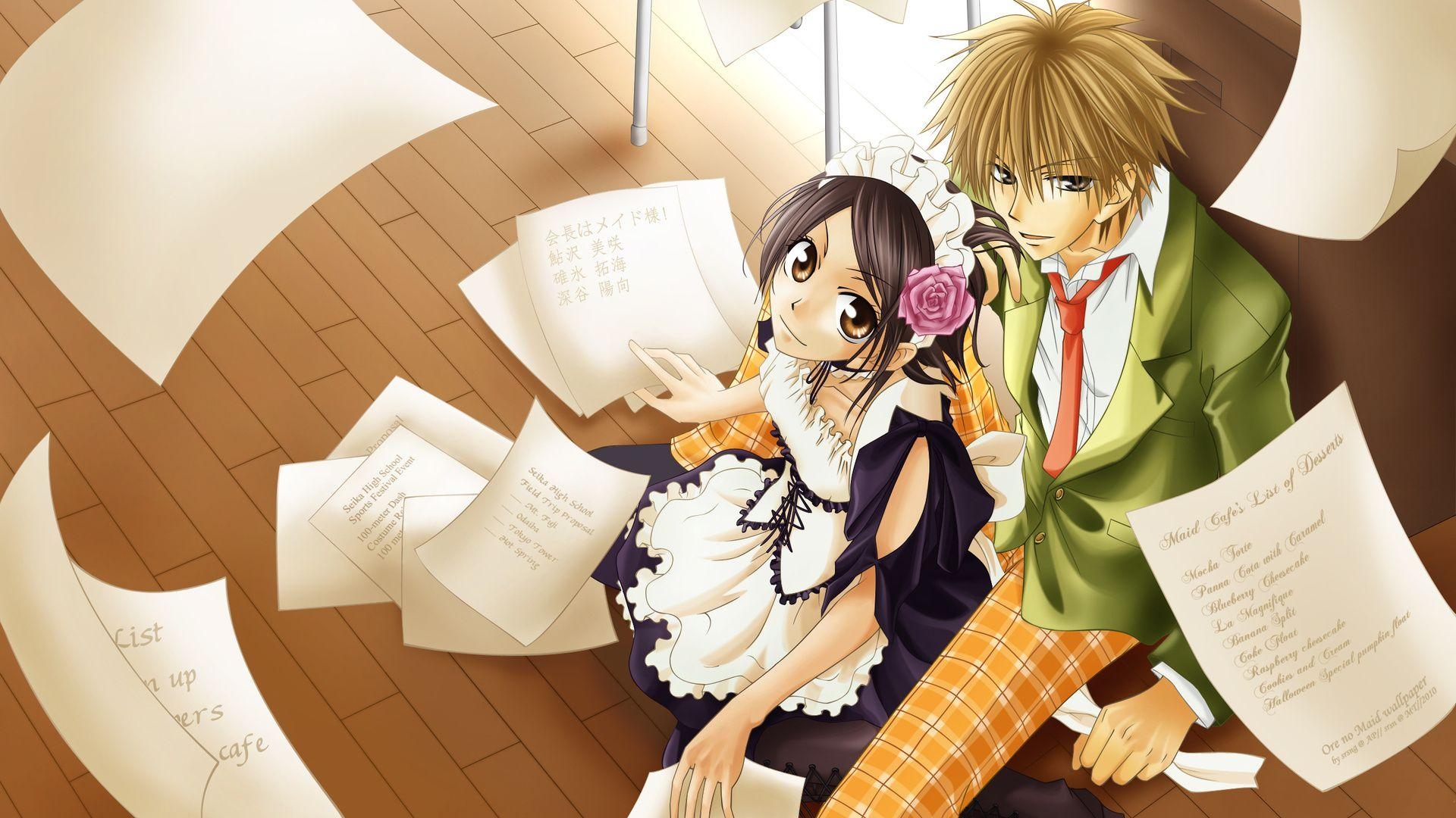 1920x1080 Anime, Guy, Kaichou Wa Maid Sama, Misaki Ayuzawa, Takumi, Desktop