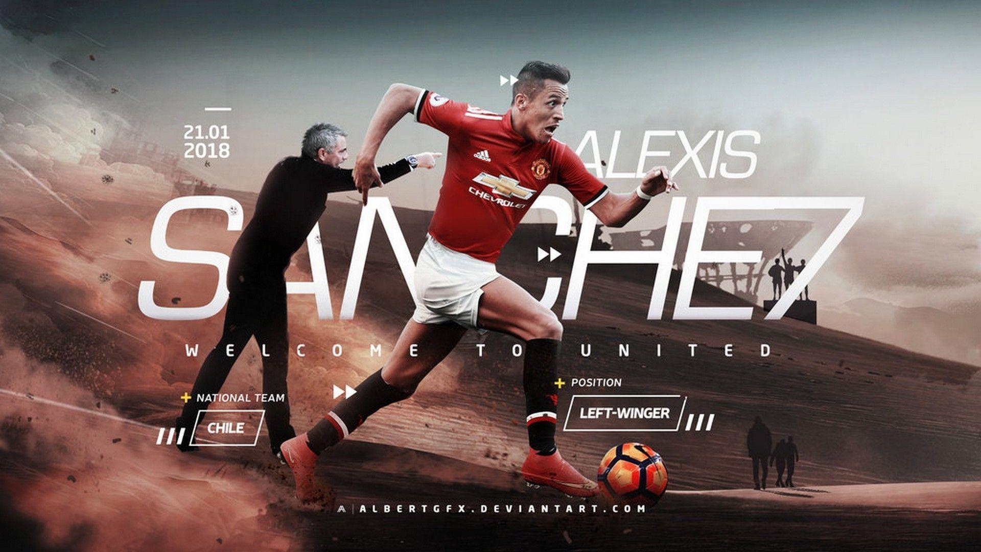 1920x1080 Alexis Sanchez 7 Manchester United Wallpaper HD. Manchester United, Desktop