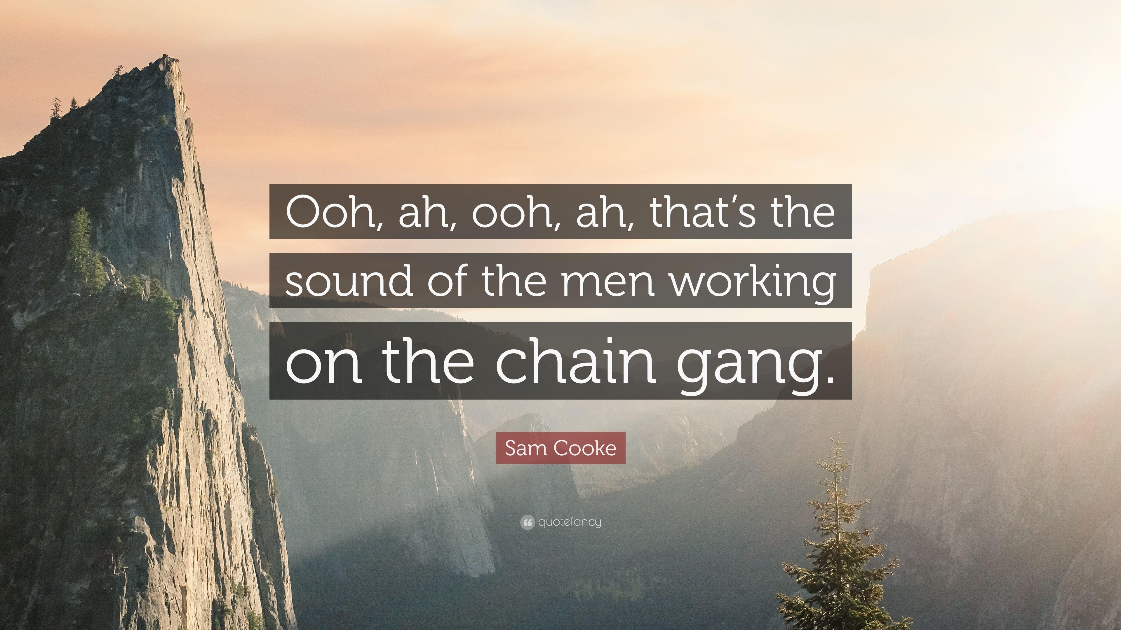 3840x2160 Sam Cooke Quote: “Ooh, ah, ooh, ah, that's the sound of the men, Desktop