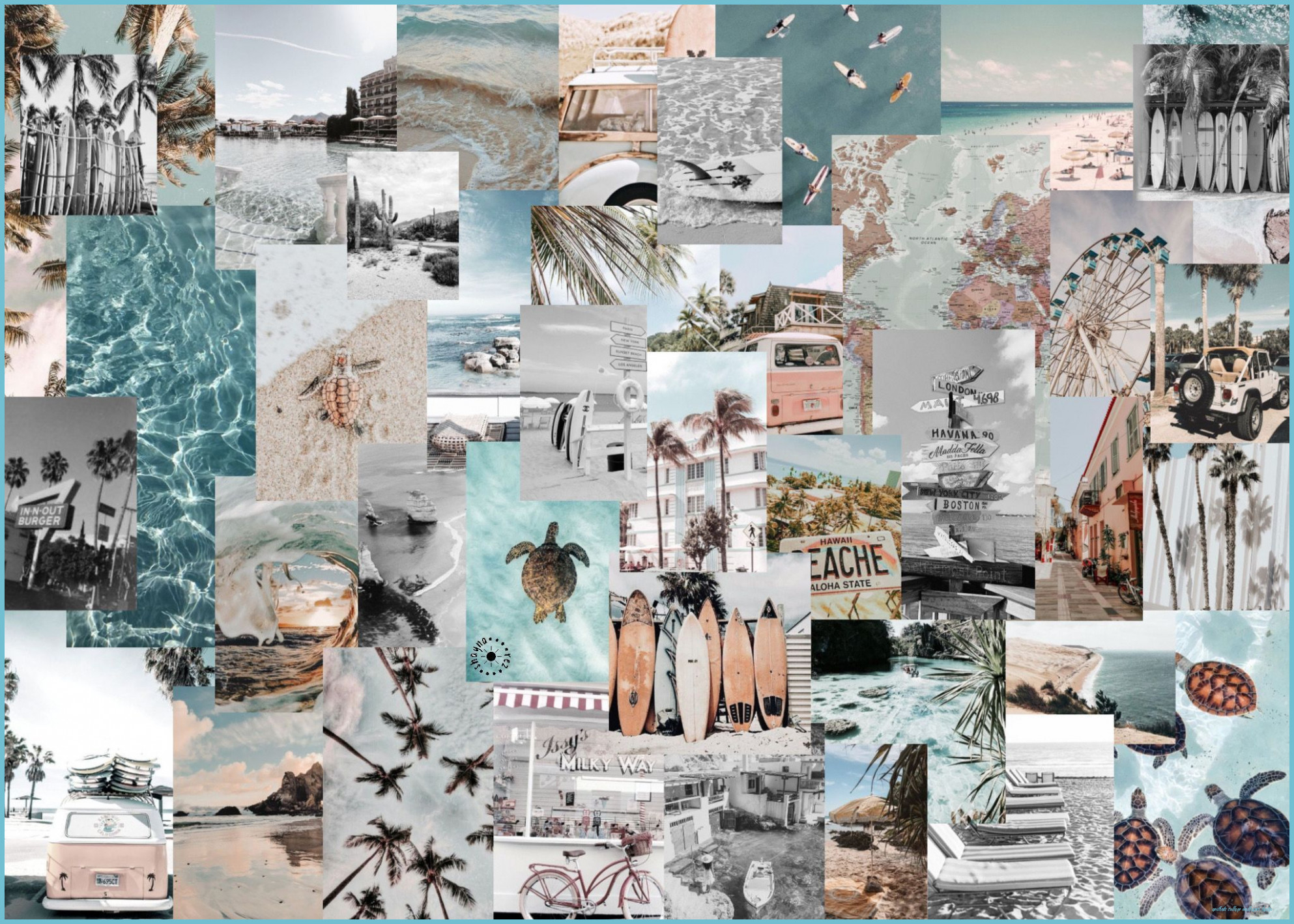 1990x1420 Pastel Collage Desktop Wallpaper Free Pastel Collage Collage Wallpaper Laptop, Desktop