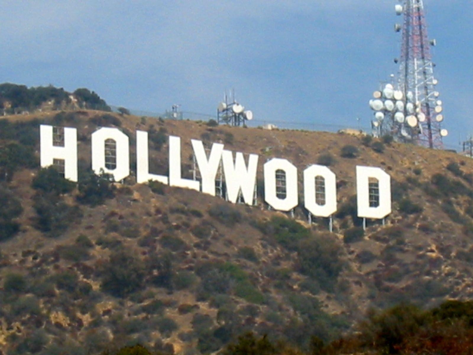 1600x1200 image For > Hollywood Sign Night Wallpaper, Desktop