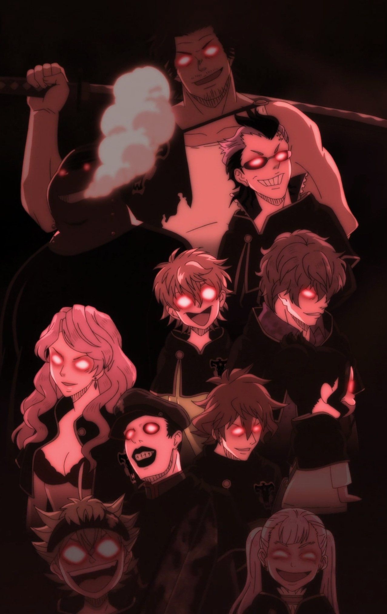 1280x2030 Black Bulls. Black clover anime, Black clover manga, Black bull, Phone