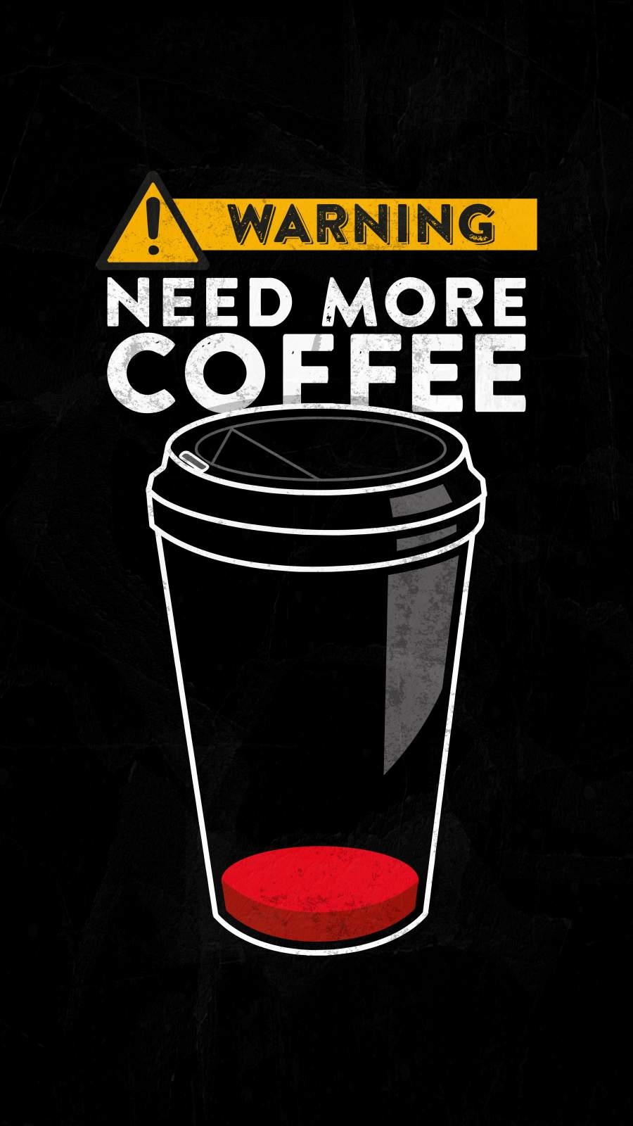 900x1600 Coffee Warning Wallpaper, iPhone Wallpaper, Phone