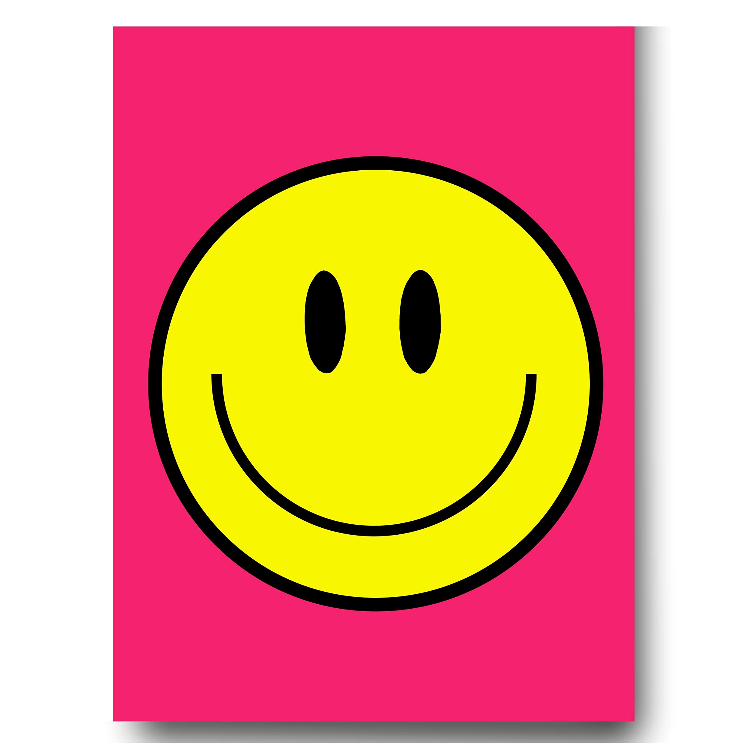 2560x2560 Preppy Room Decor Aesthetic Smiley Face Poster Wall Art for Teen Girls Bedroom, Cute Preppy Prints, Posters, Gifts for Teens Girls Y2K Room or Dorm Decoration. 12x16in, UNFRAMED, Hot Pink, Phone