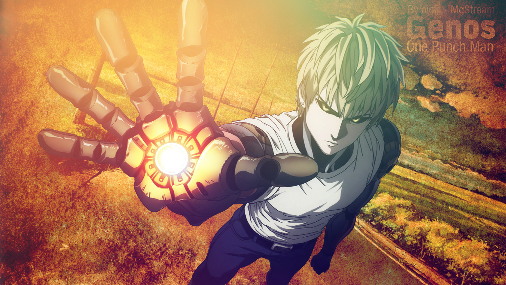 1920x1080 Anime One Punch Man Genos (One Punch Man) Wallpaper. One Punch Man, One Punch, Man Wallpaper, Desktop