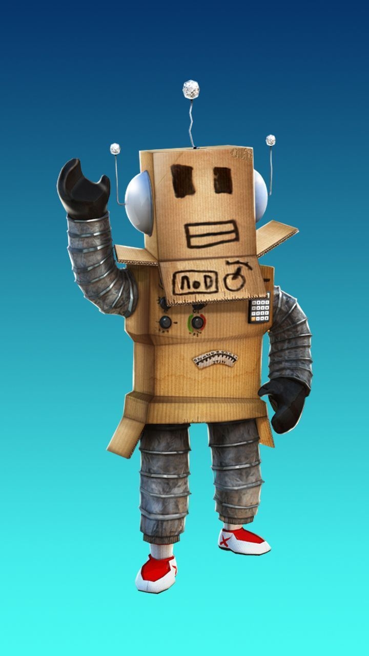 720x1280 Robot Character in Roblox game mobile background image. Robot, Phone