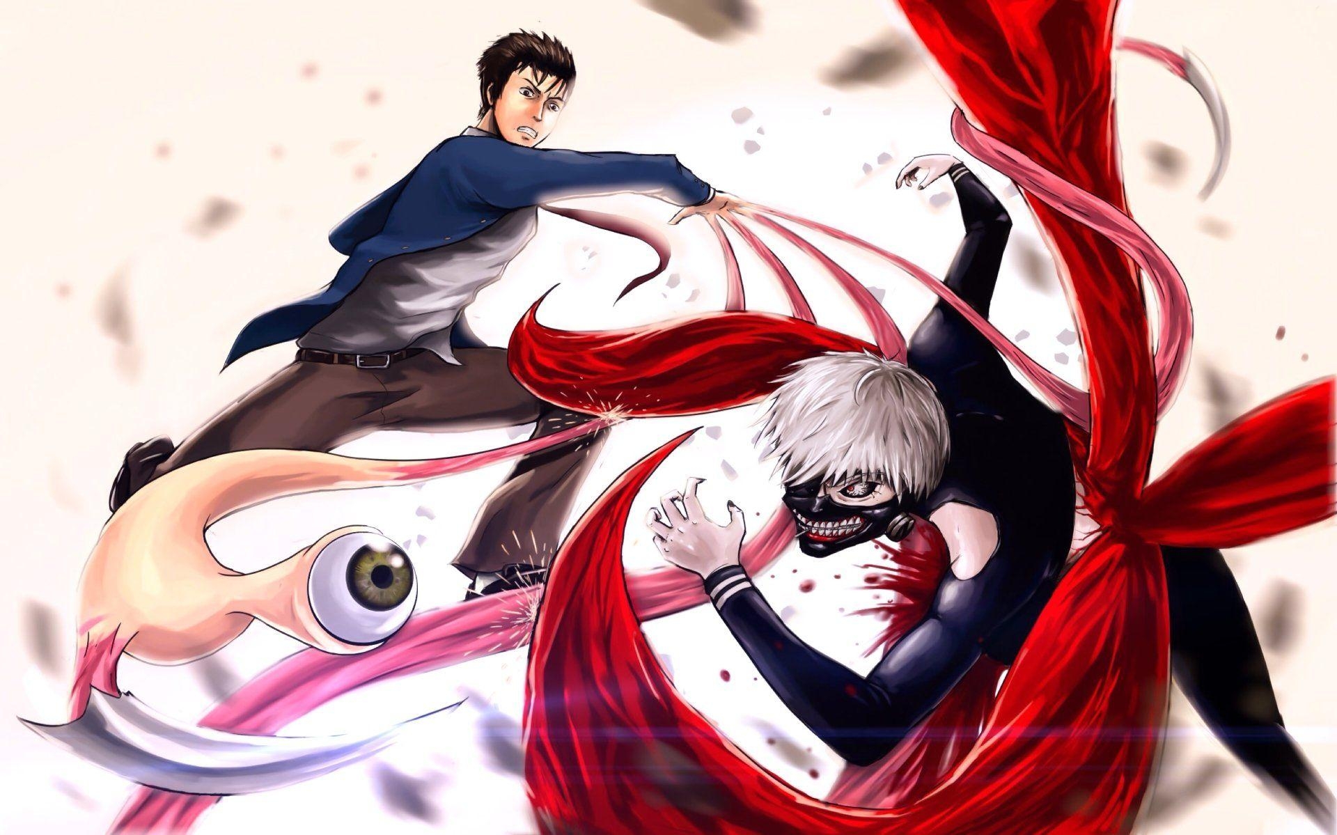 1920x1200 Anime Crossover Shinichi Izumi Ken Kaneki Parasyte -the Maxim- Tokyo, Desktop