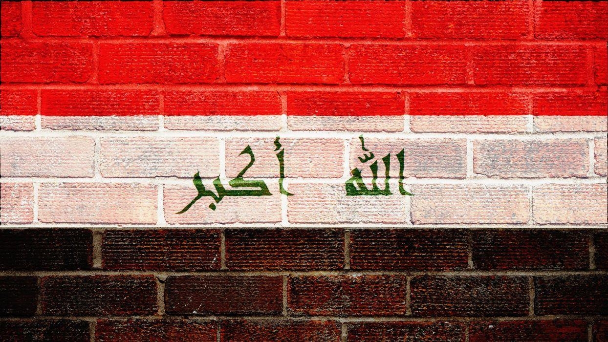 1250x700 Iraqi iraq iraqian flag glags arabic wall walls textures bricks, Desktop