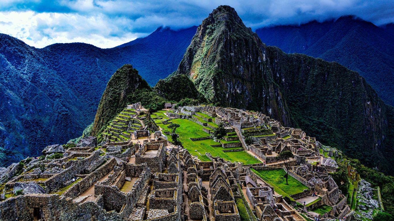 1370x770 Picture Peru Machu Picchu Nature Mountains Ruins, Desktop