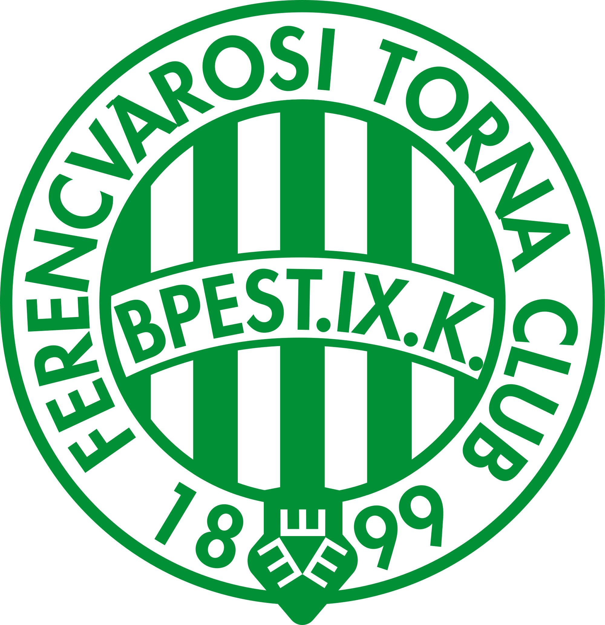 2000x2070 Ferencváros TC, Boedapest, Hongarije. European football, Ferencvárosi torna club, Football logo, Phone