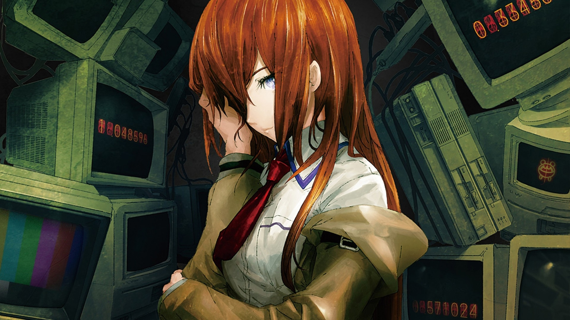 1920x1080 Portret Makise Kurisu. Wallpaper from Steins;Gate 0, Desktop