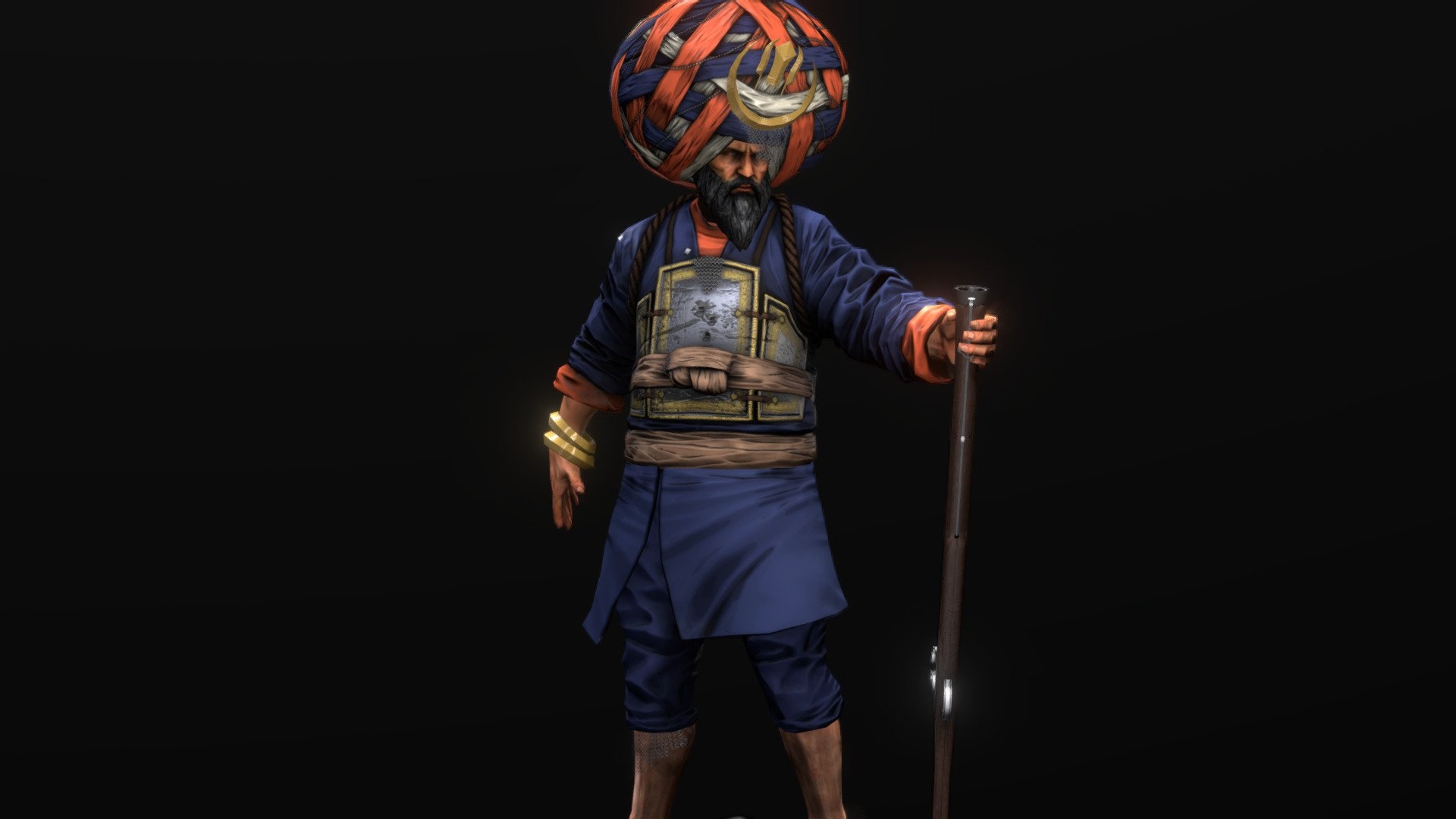 1920x1080 Sikh Warrior, Desktop