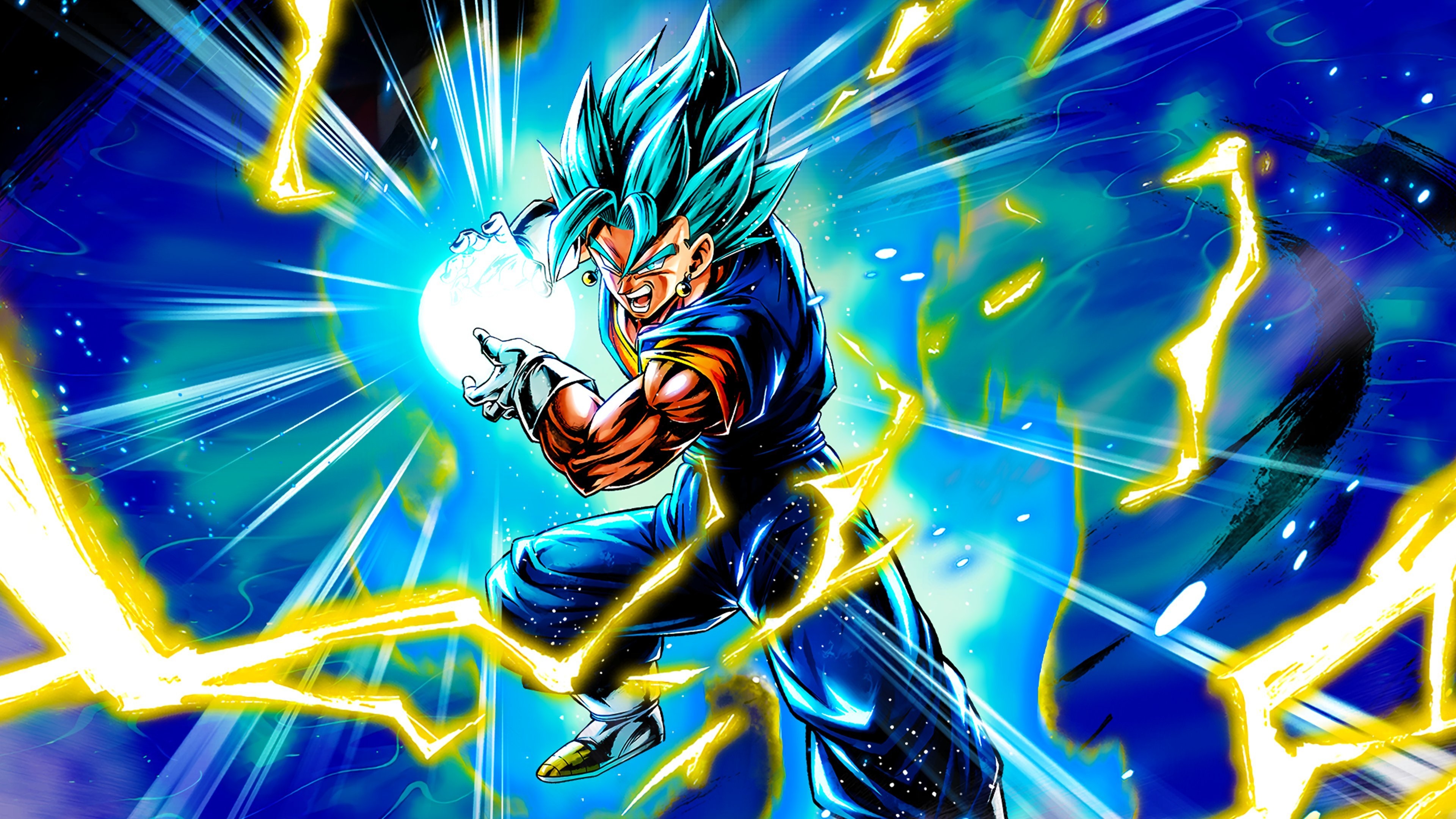 3840x2160 Hydros Saiyan God SS Vegito Character Art + 4K PC Wallpaper + 4k Phone Wallpaper WITHOUT Zamasu! #DBLegends #DragonBallLegends, Desktop