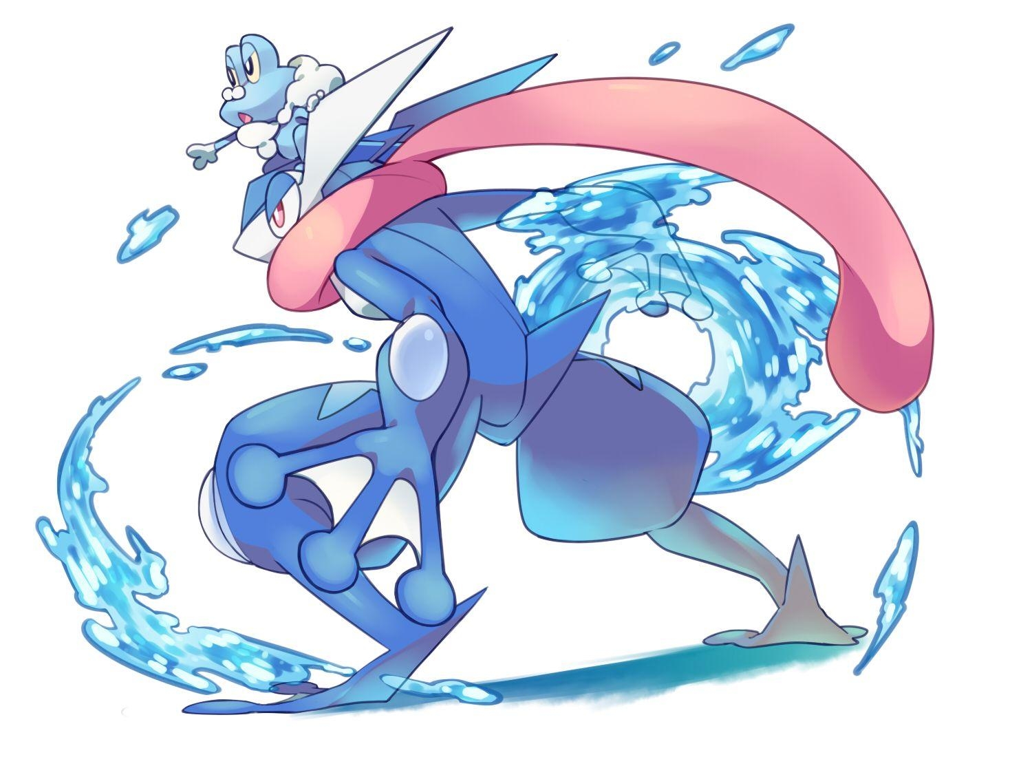 1500x1100 Greninja and Froakie. pokemanz. Pokémon, Anime, Desktop