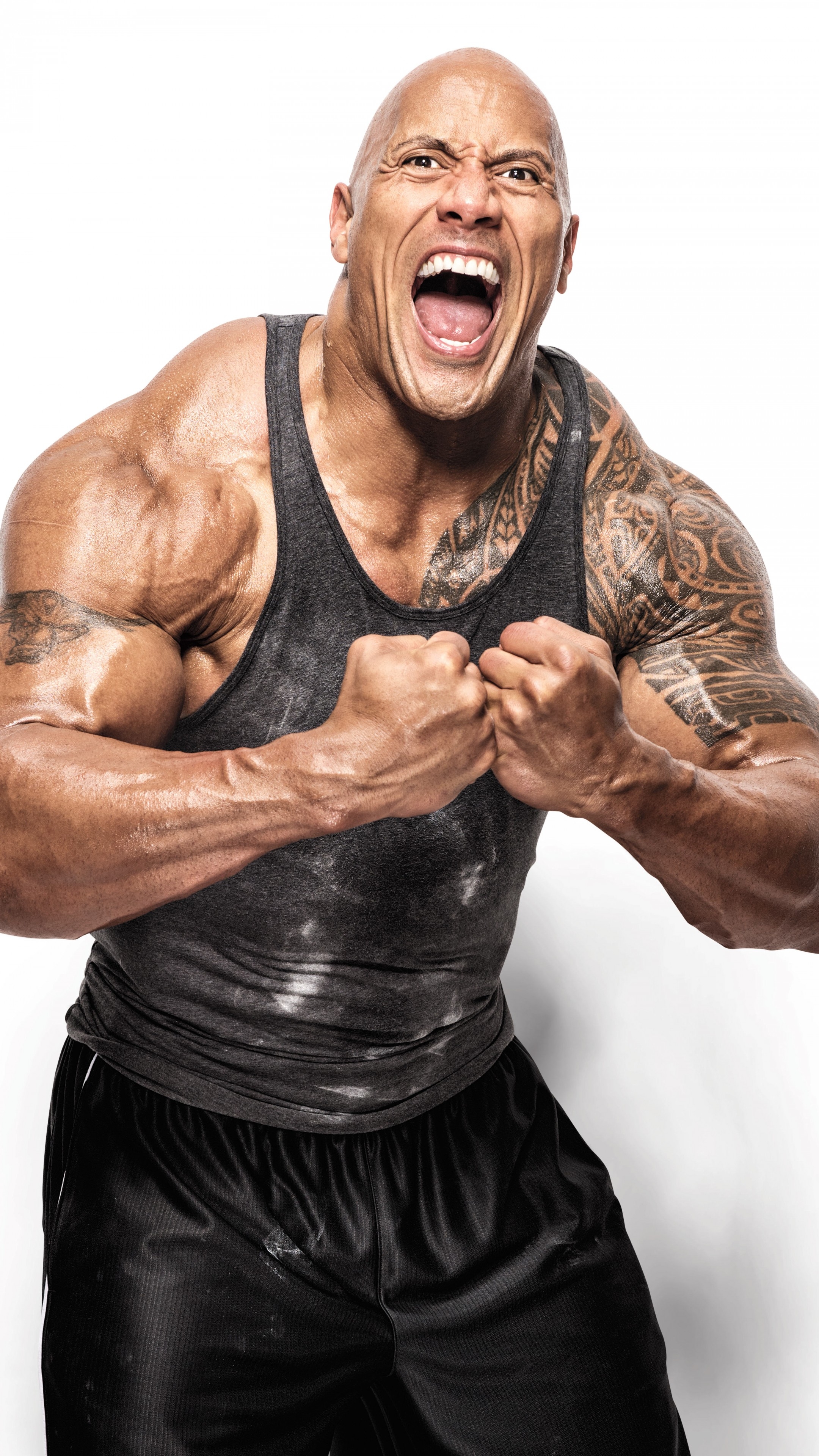 2160x3840 Wallpaper Dwayne Johnson, photo, 8k, Celebrities, Phone