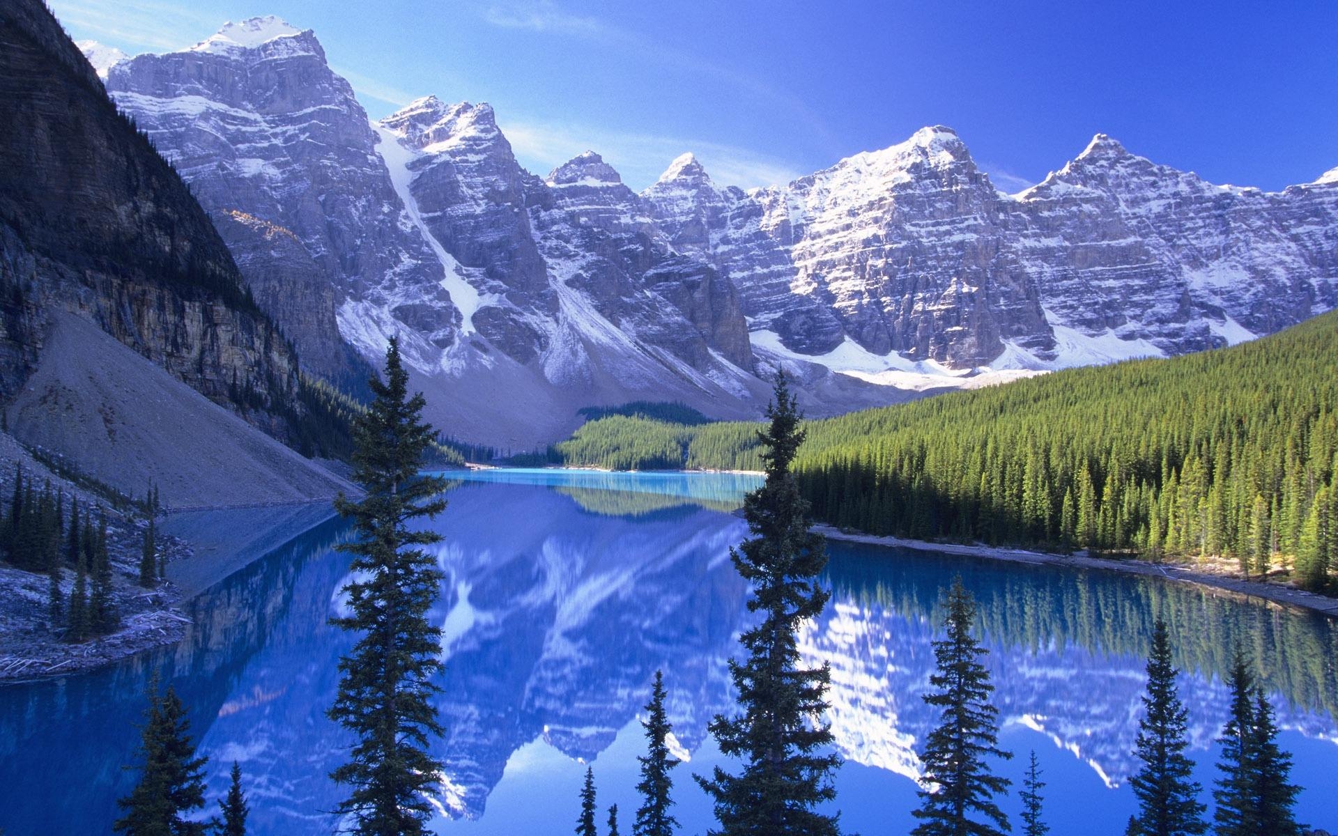 1920x1200 Lake And Snow Mountain Desktop Wallpaper Picture Background, Desktop