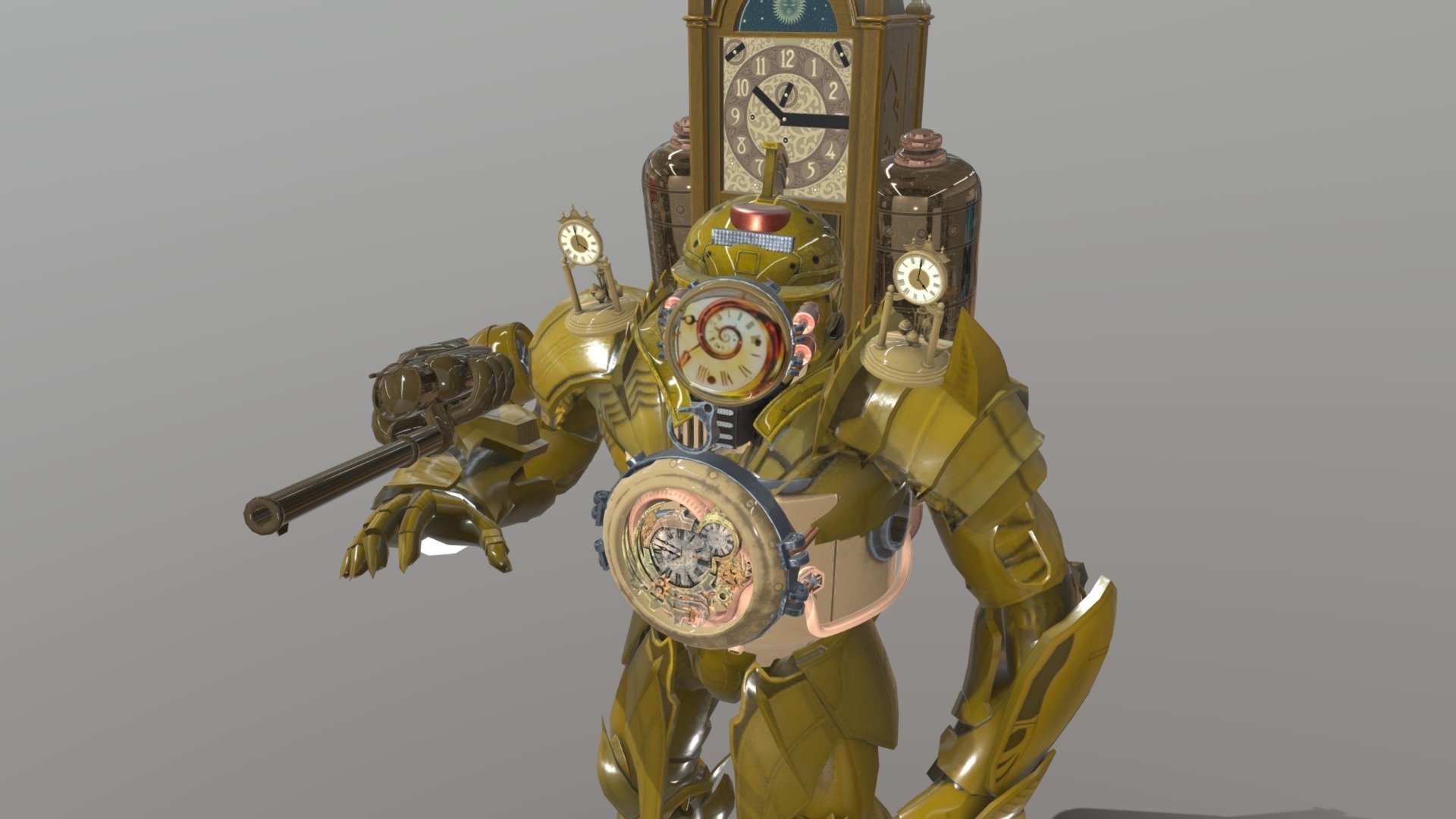 1920x1080 Titan Clockman Free 3D model by j [cbadb22], Desktop