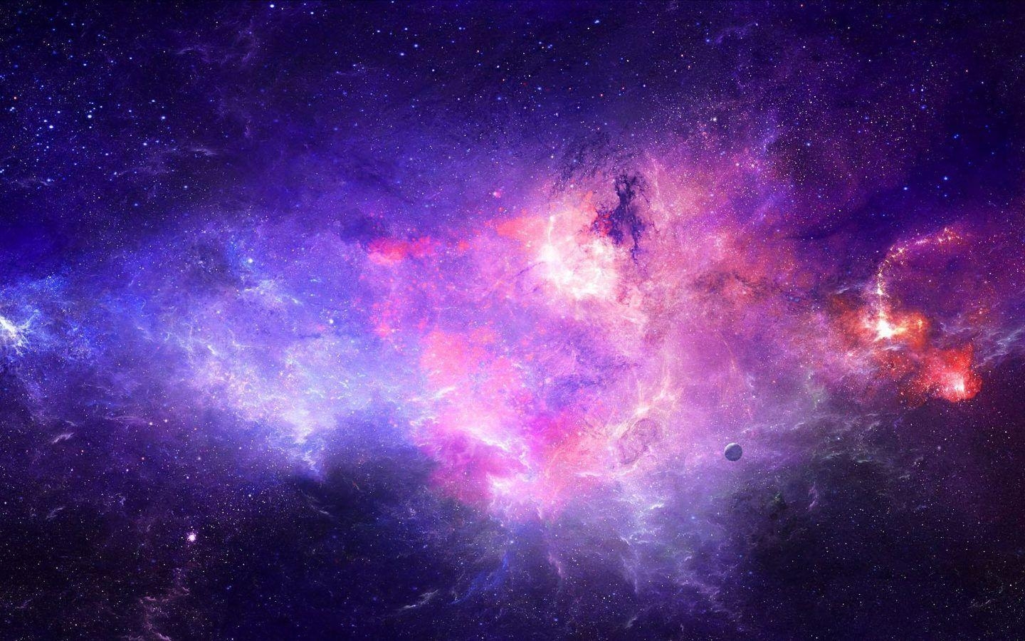 1440x900 Purple Galaxy Wallpaper High Quality, Desktop