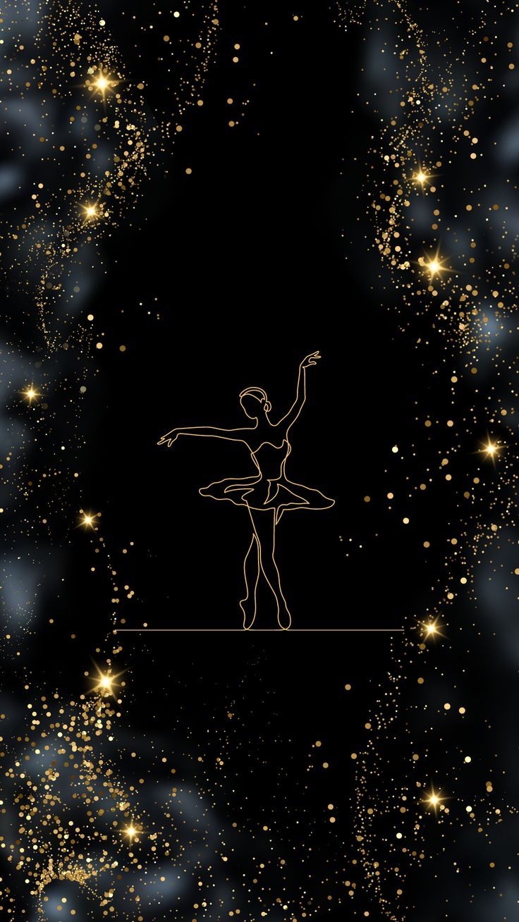 740x1310 Elegant Glitter Ballerina Wallpaper, Phone