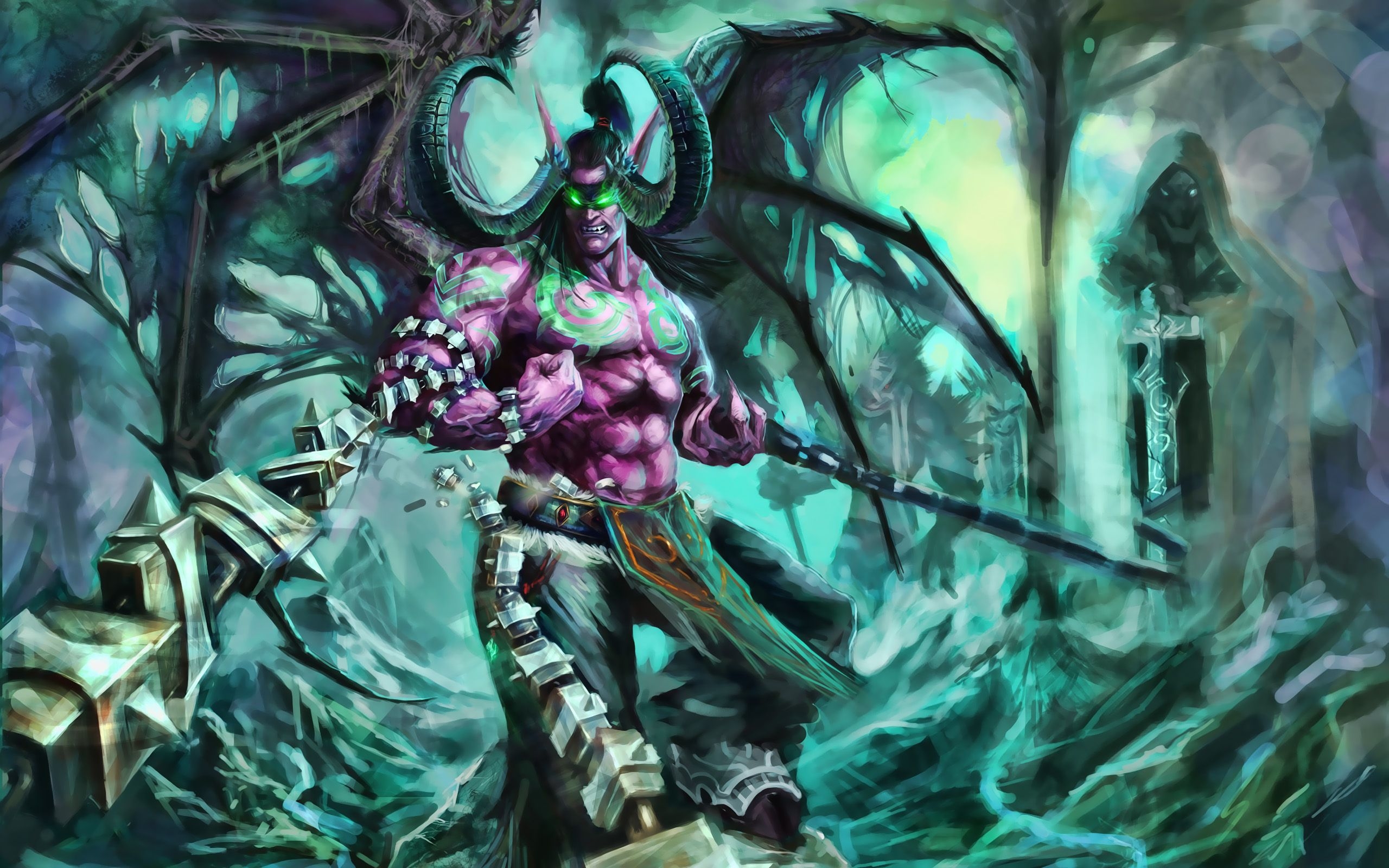 2560x1600 Download wallpaper Terrorblade, monster, Dota darkness, Desktop