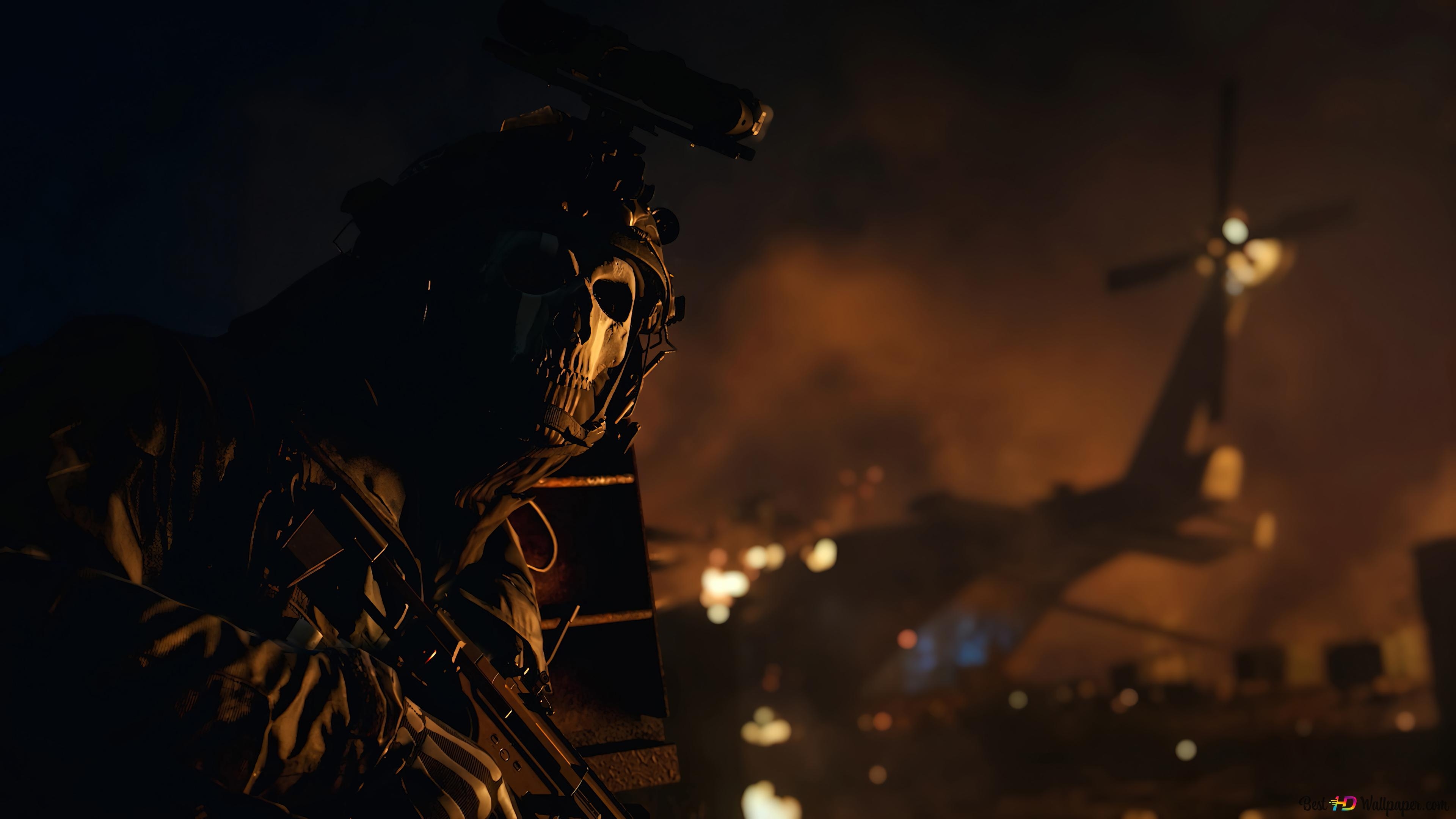 3840x2160 Call of Duty: Modern Warfare 2, Ghost 2022 4K wallpaper download, Desktop