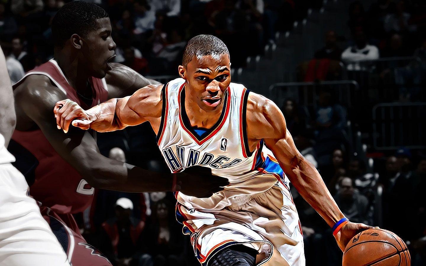 1440x900 Russell Westbrook basketball wallpaper, Desktop