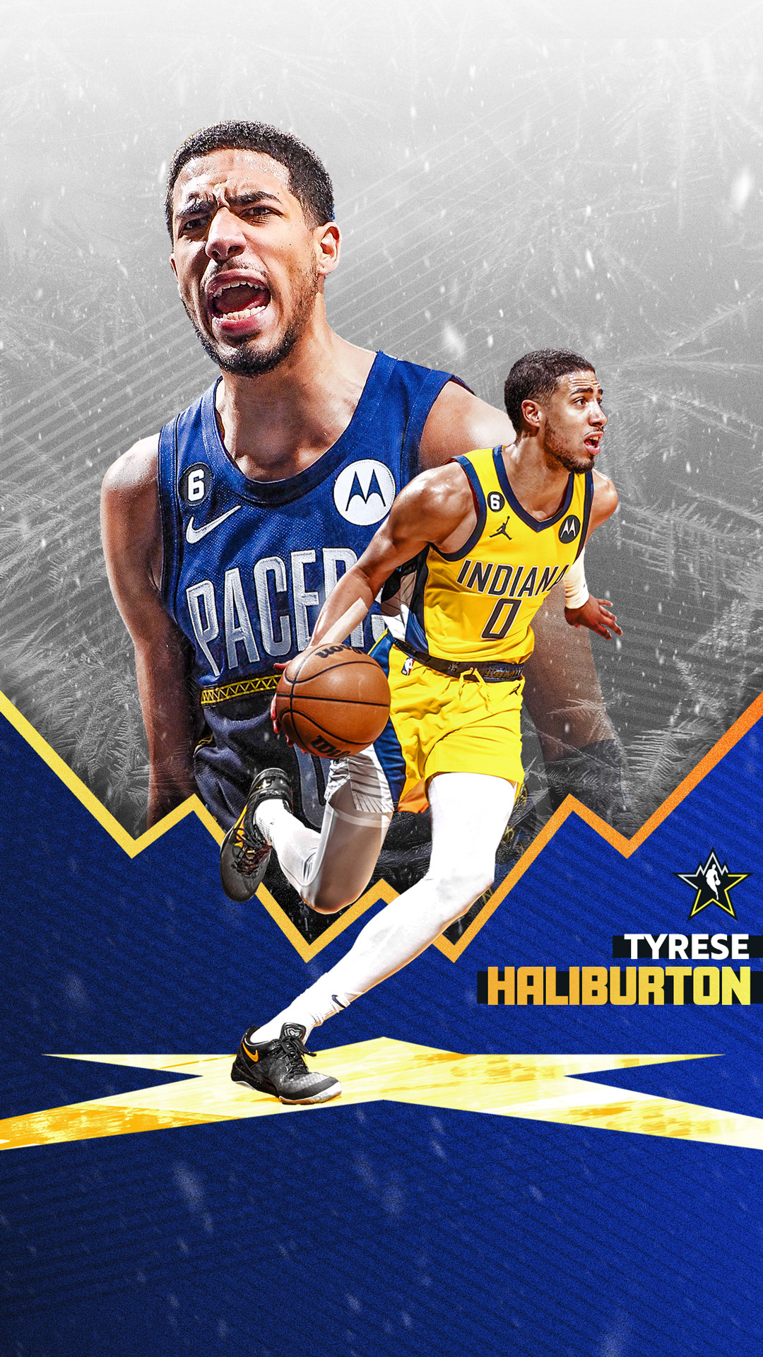 1080x1920 Indiana Pacers Haliburton, Phone