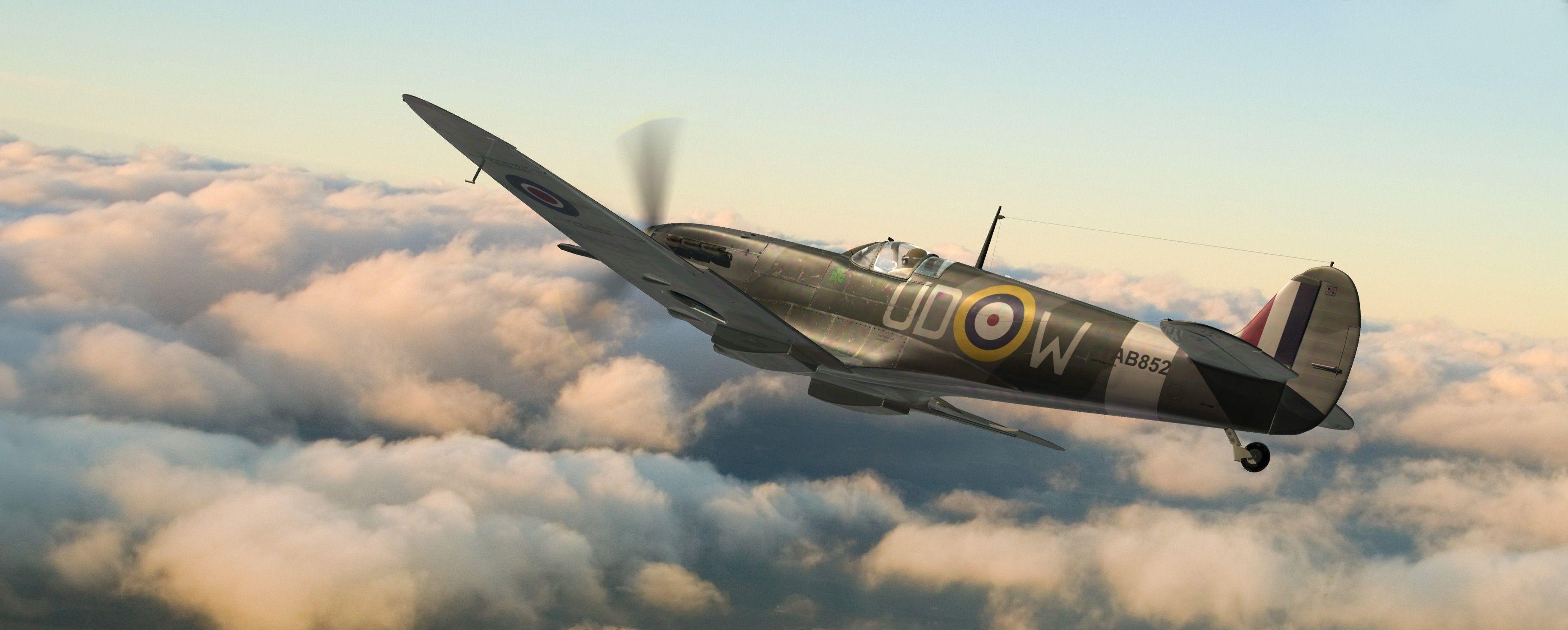 3670x1480 World War II, Military, Aircraft, Military Aircraft, Airplane, Dual Screen