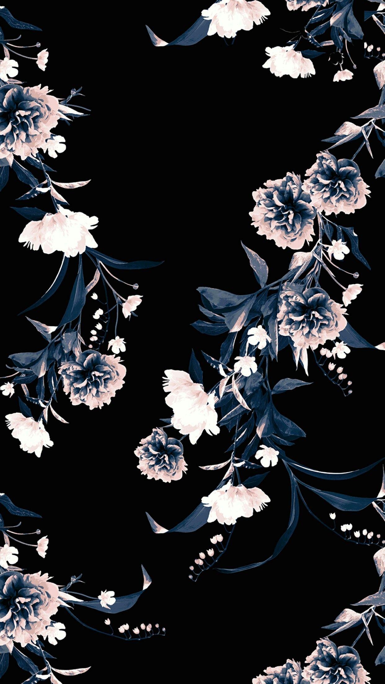 1250x2210 Dark Floral iPhone Wallpaper Free Dark Floral iPhone, Phone