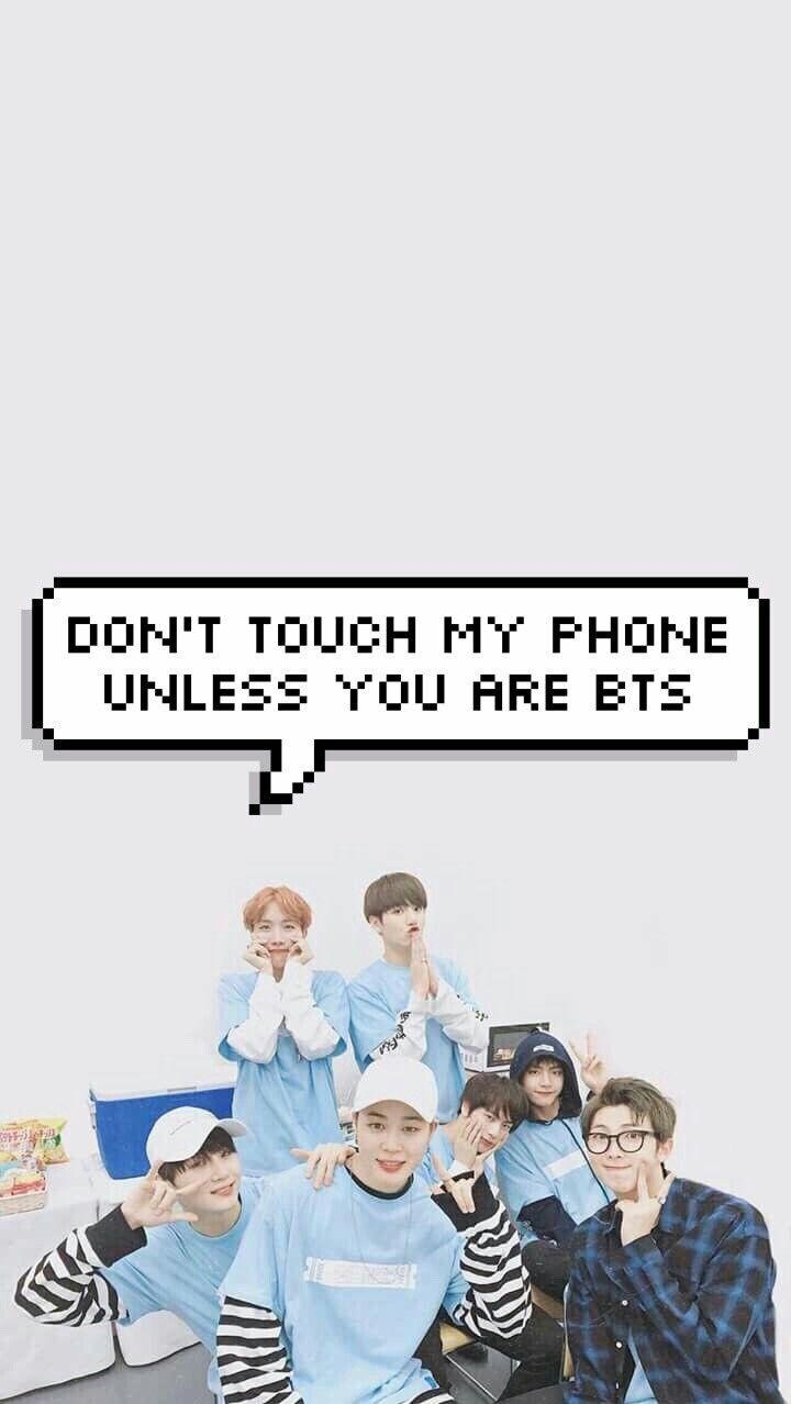 720x1280 Bubble Message // Don't touch my phone // BTS Version Repinned, Phone