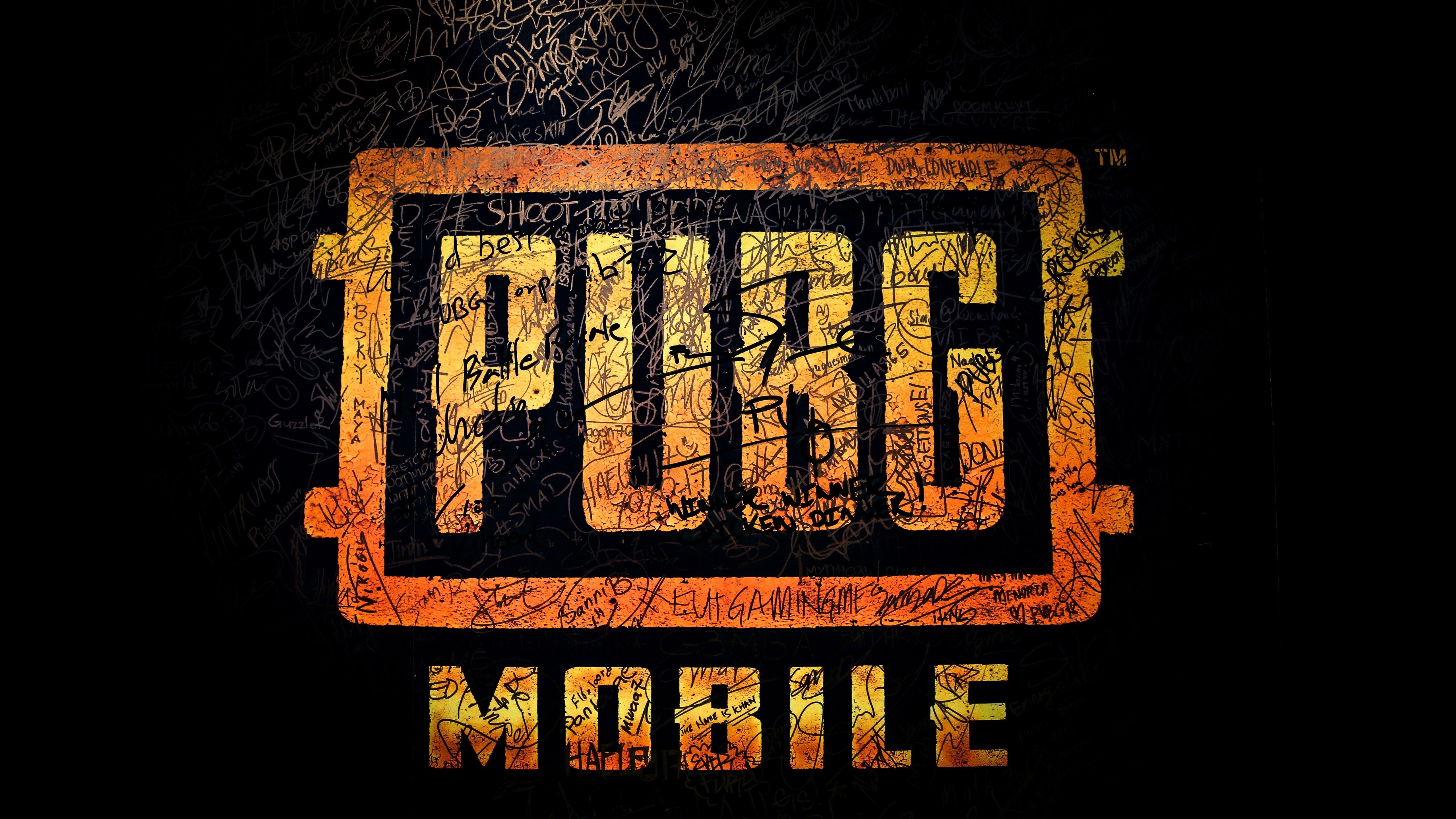 5120x2880 PUBG Mobile Logo Wallpaper, Desktop