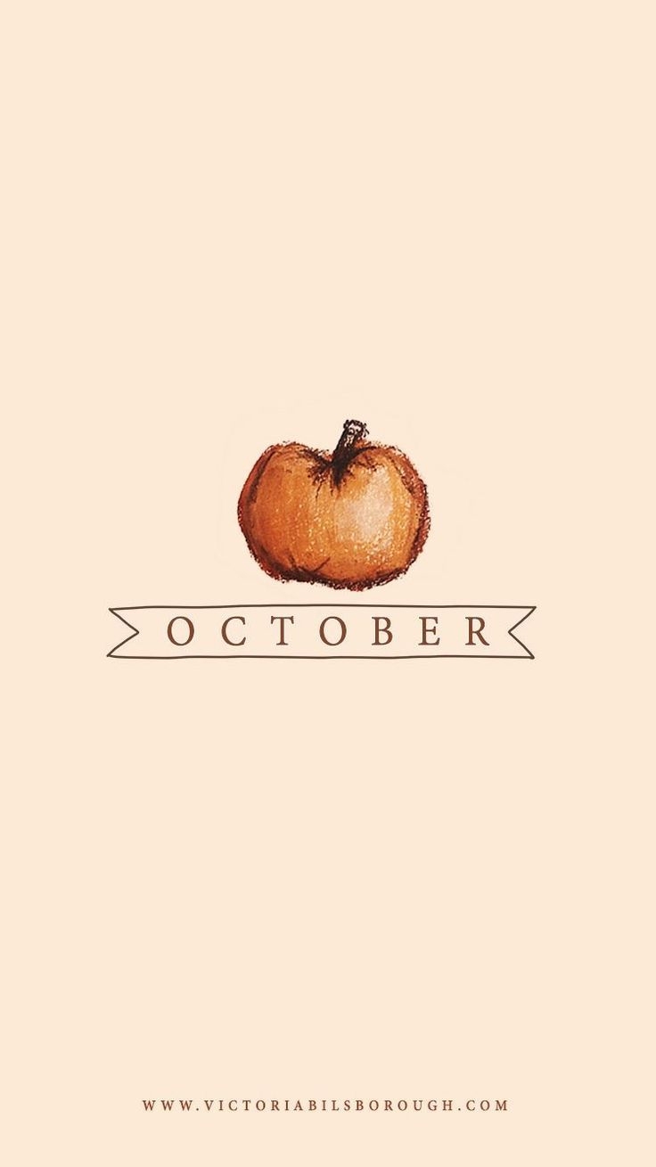 740x1310 Cute October Background, Phone