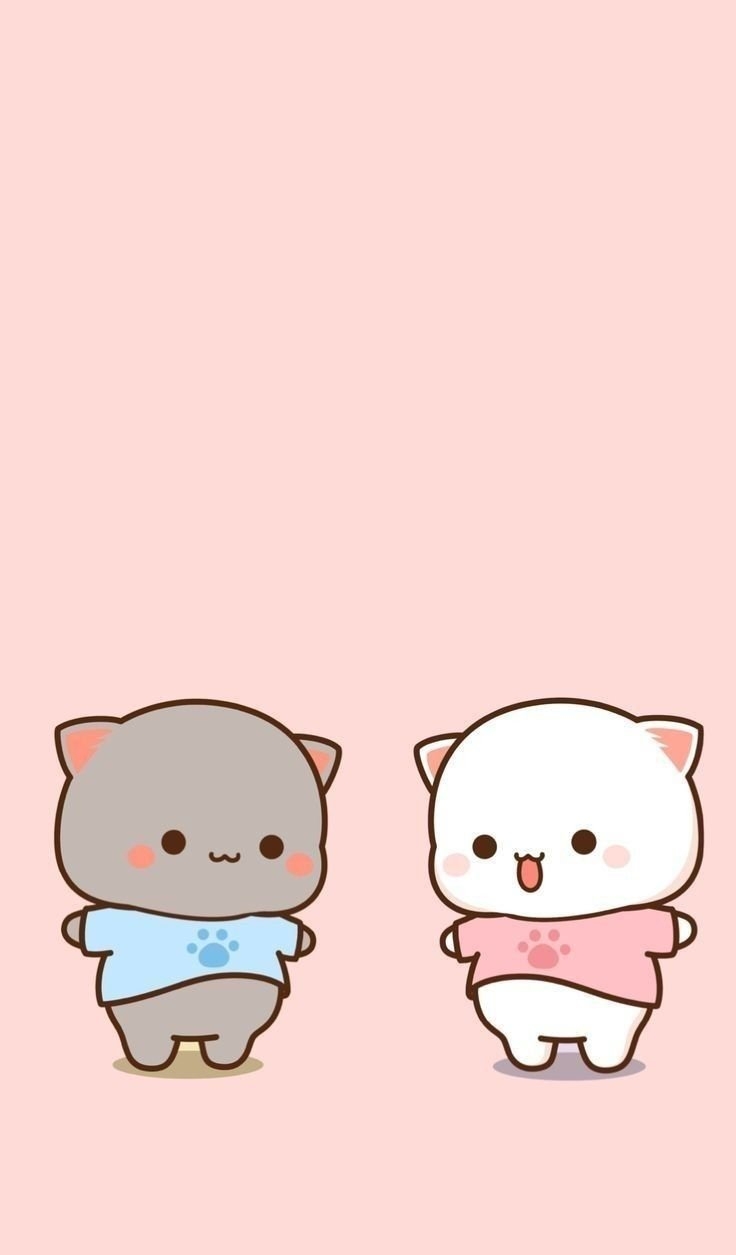 740x1260 Cute peach and mocha Wallpaper, Phone