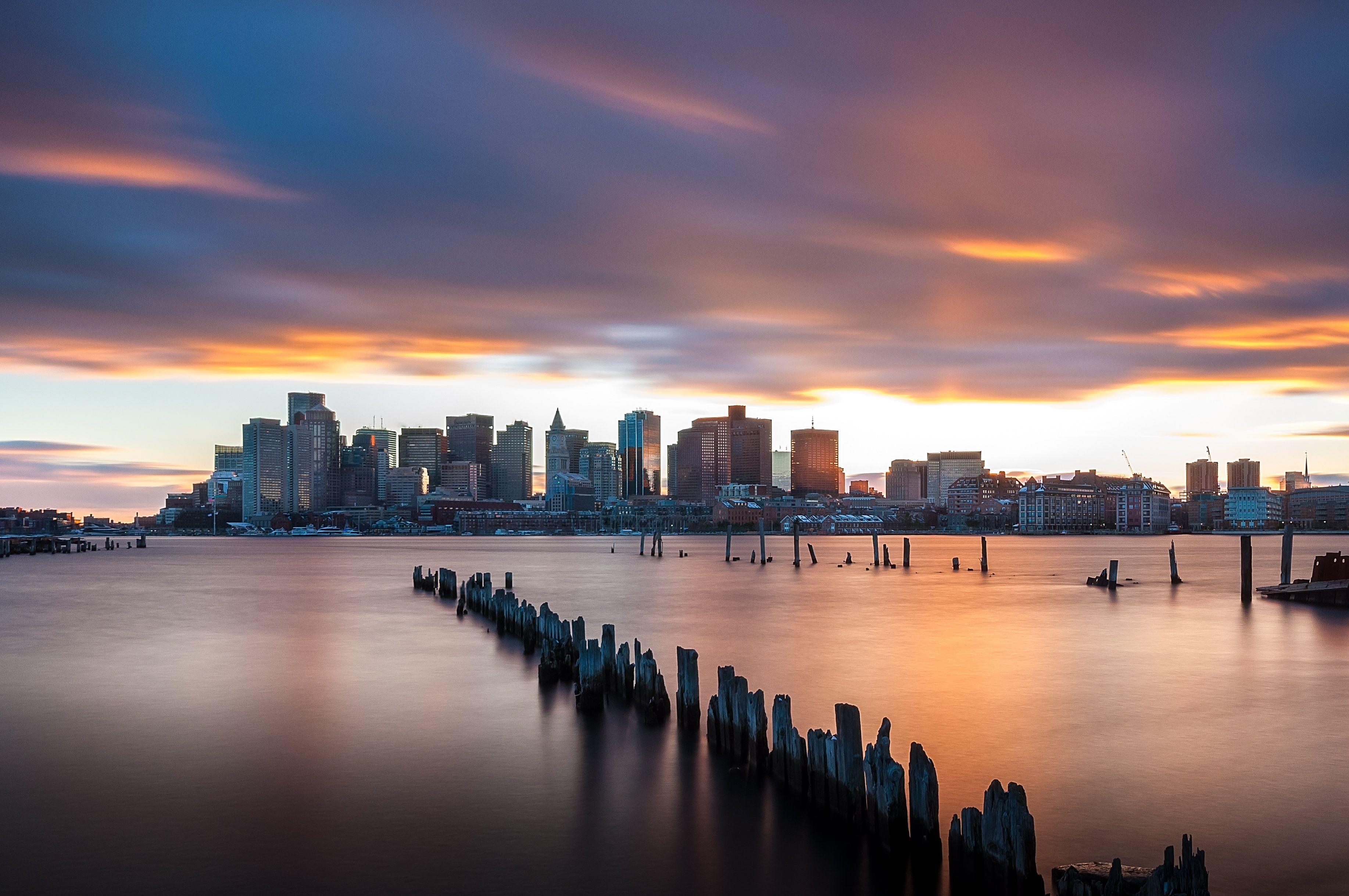 3670x2440 HD Boston Skyline Wallpaper, Desktop