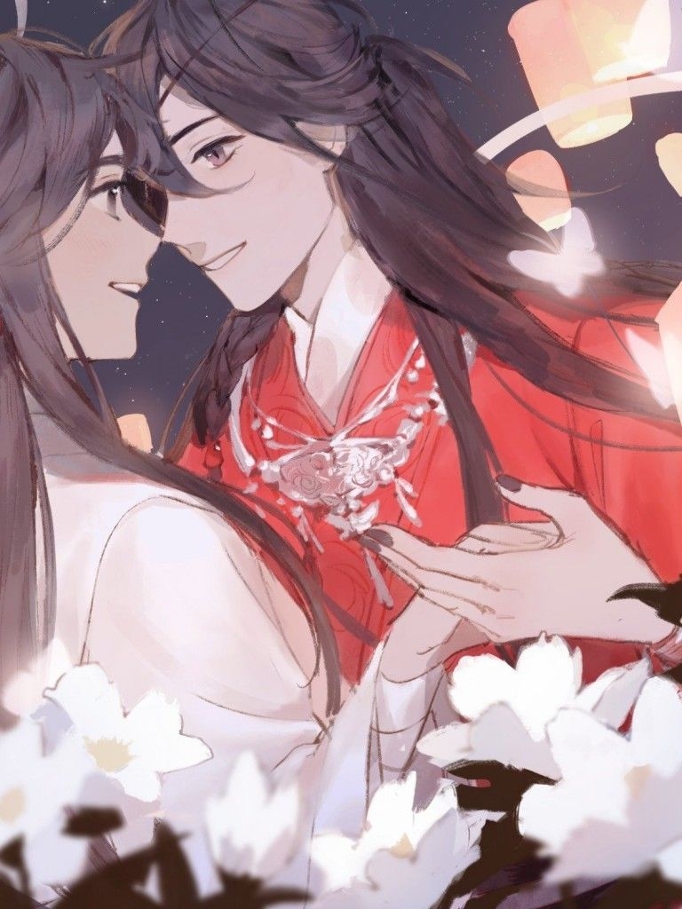 770x1030 Download  Hua Cheng, Xie Lian, Tian Guan Ci Fu, Couple, Phone