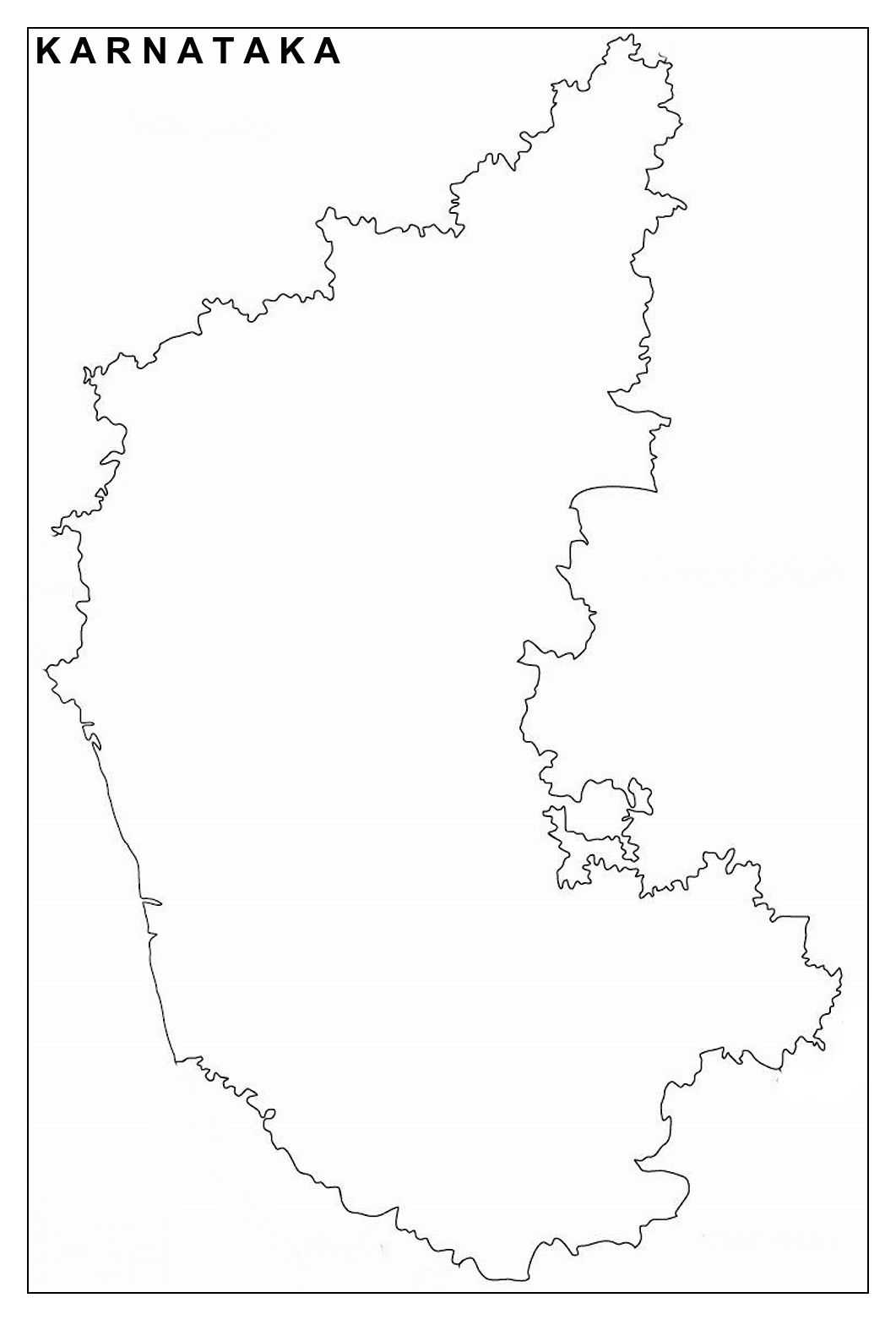 1070x1570 Karnataka Map Drawing Outline Draw the outline on the map by clicking a start point then clicking additional points to continue the outline around the area, Phone