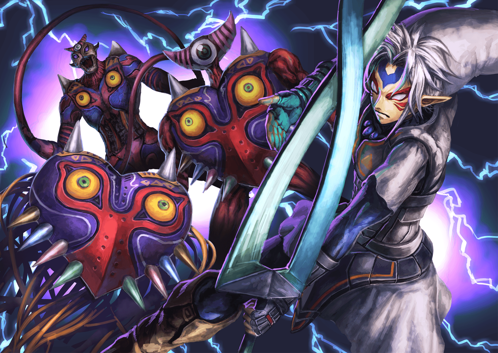 1750x1240 The Legend of Zelda: Majora's Mask / Fierce Deity Link, Majora's, Desktop