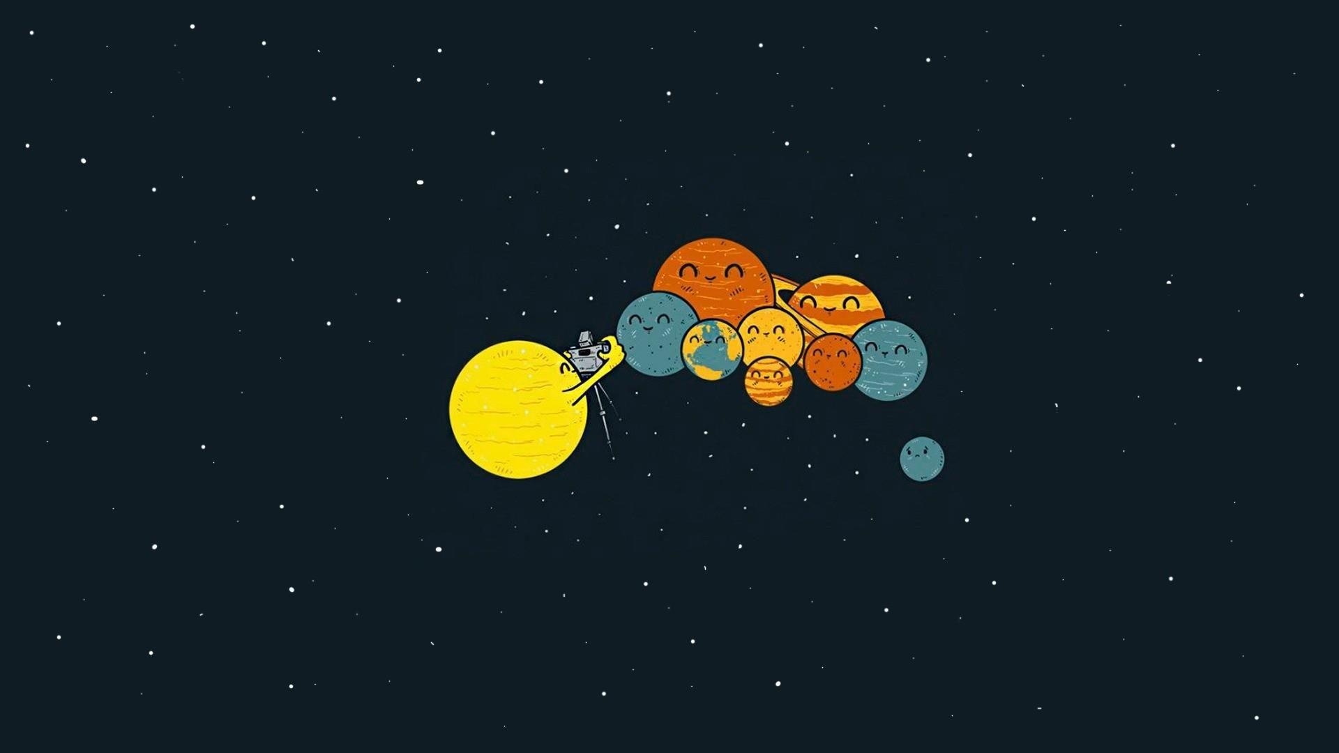 1920x1080 Fun. Cute illustration, Planets, Illustration, Desktop