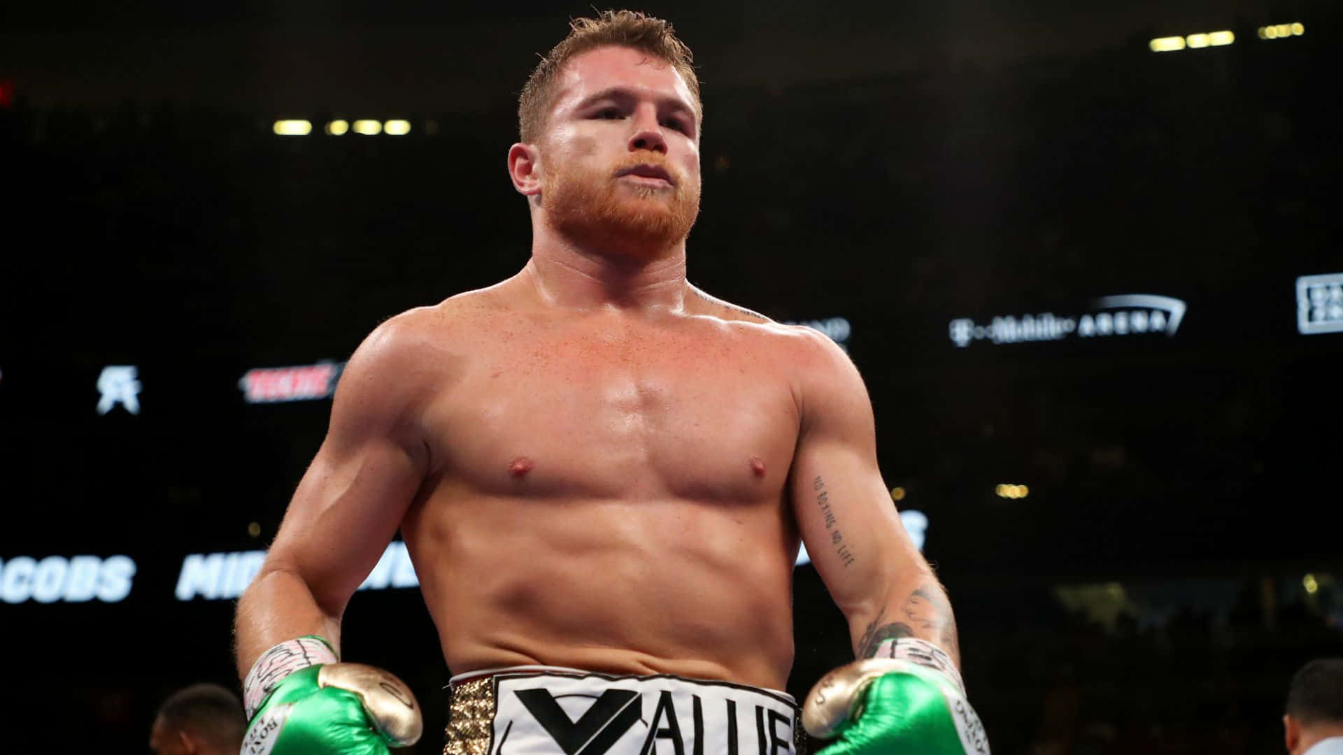 1920x1080 Download Boxing Champion Canelo Alvarez In Mid Fight Punch Wallpaper, Desktop