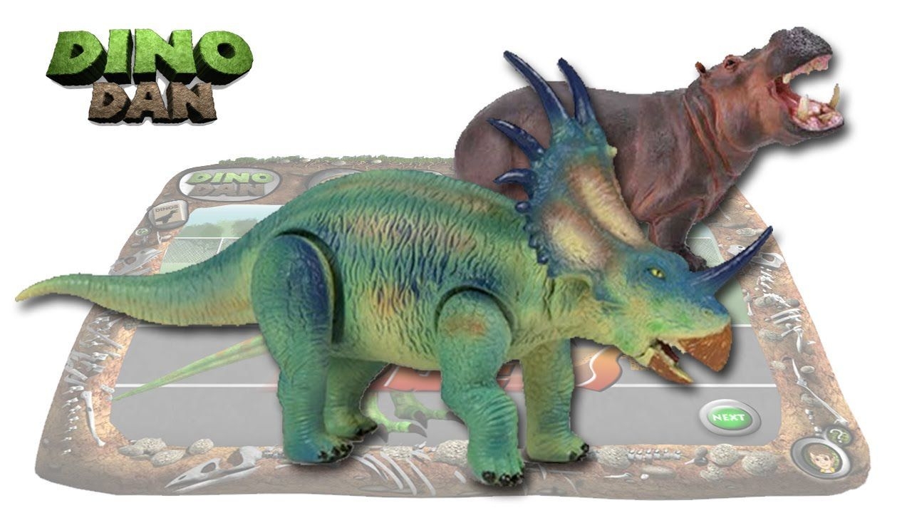 1280x720 DINO DAN, DINO DUELS # 11 Styrachosaurus VS. Hippo. Hippo, Dinos, Dinosaur stuffed animal, Desktop