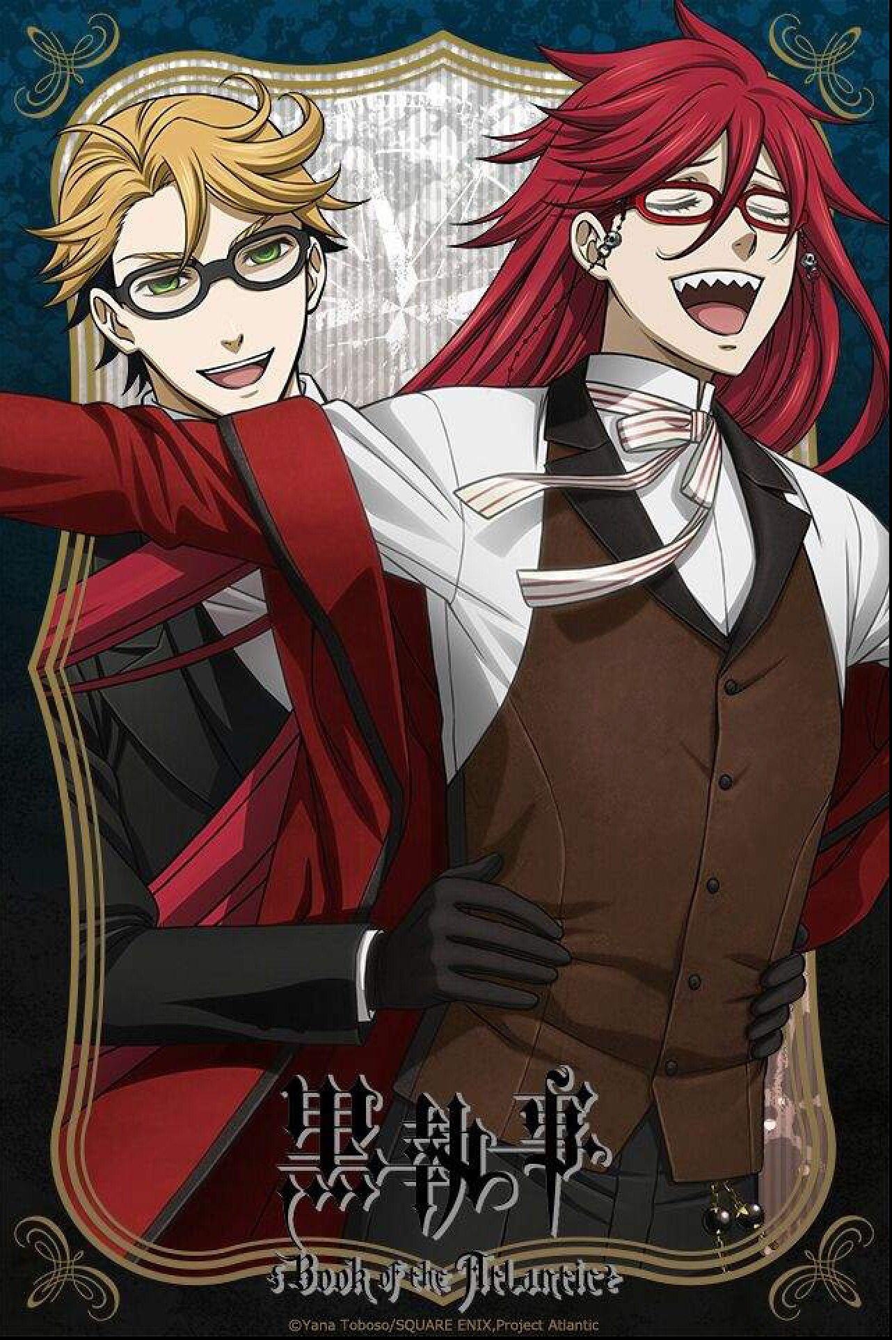 1290x1930 Book of Atlantic: Ronald and Grell. Black Butler, Phone