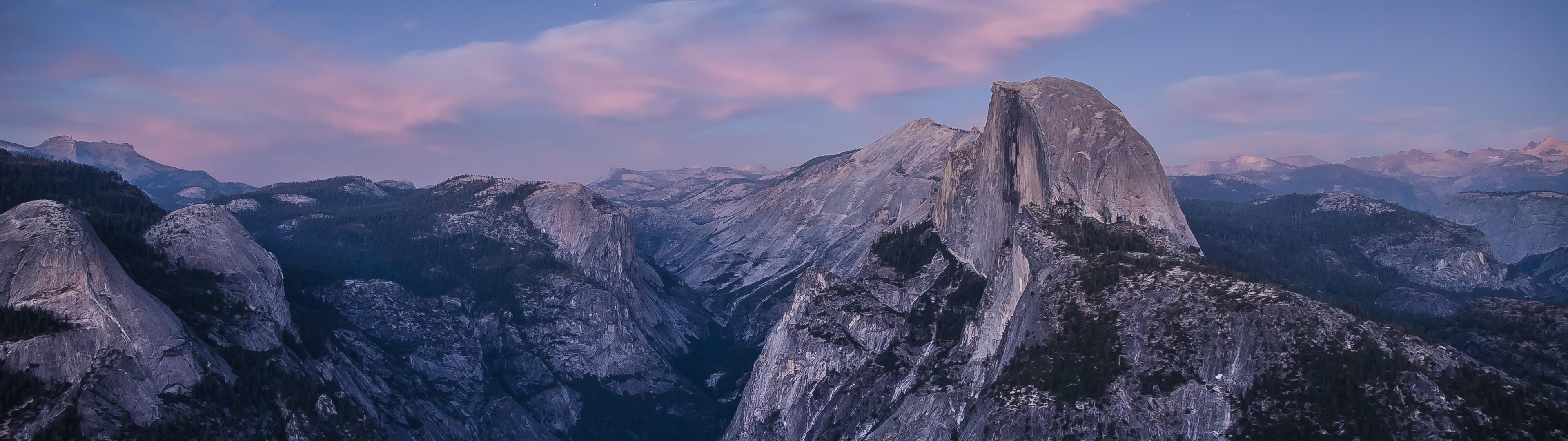 3840x1080 #Yosemite National Park, #multiple display, #Half Dome, Dual Screen