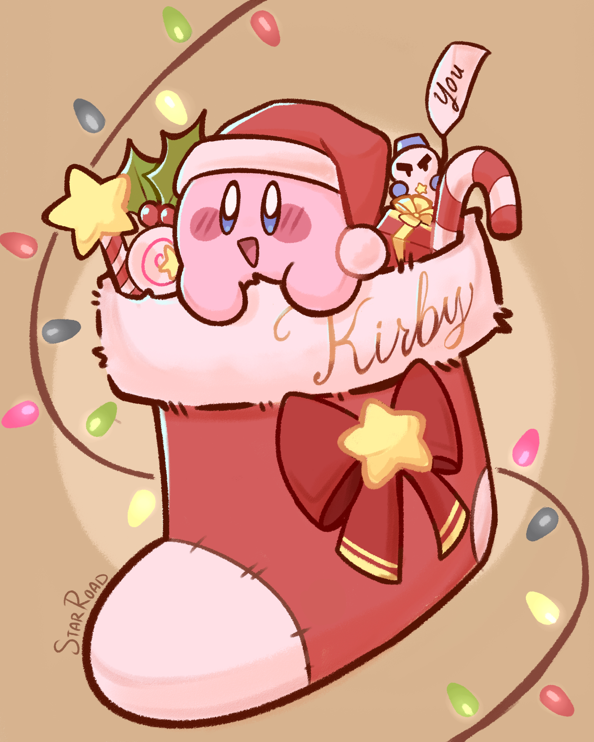 2000x2500 Kirby Holiday!, Phone