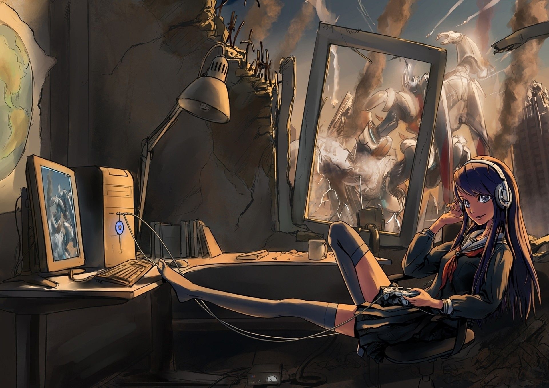 1920x1360 Anime Gamer Wallpaper, Desktop