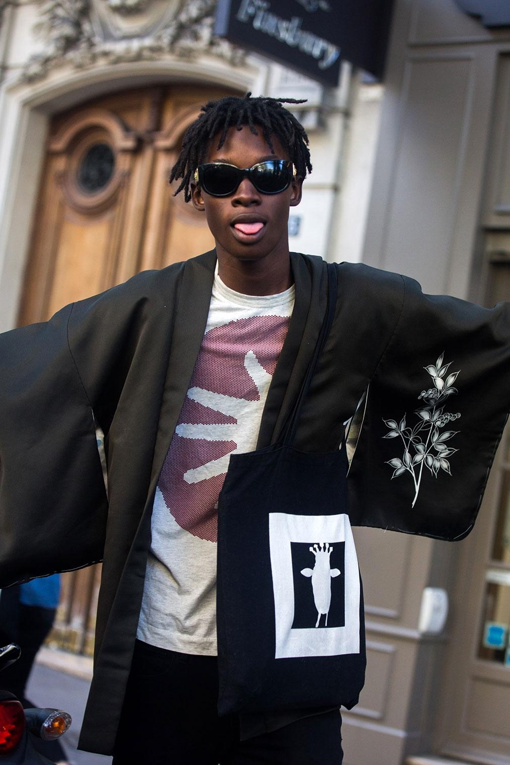 1020x1520 On The Street: PFW: Men's S S 18, Phone