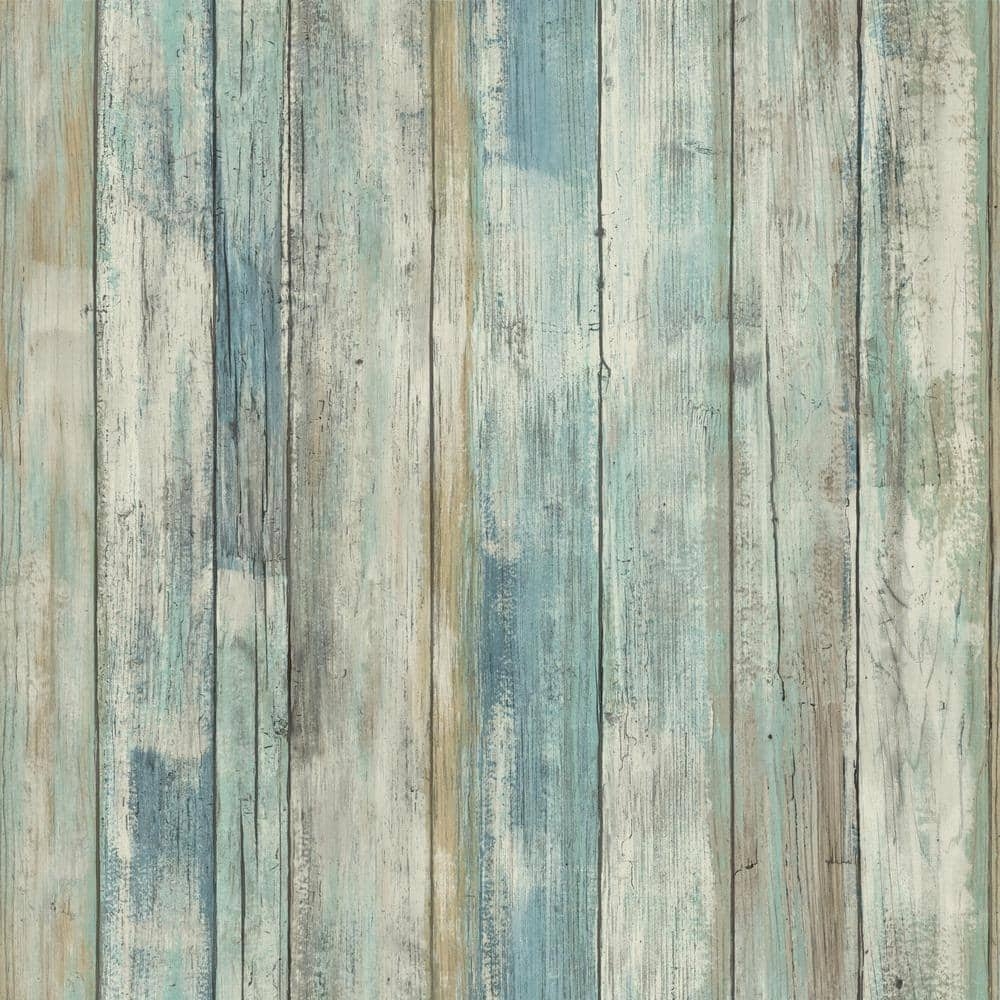 1000x1000 RoomMates Blue Distressed Wood Vinyl Peel & Stick Wallpaper Roll (Covers 28.18 Sq. Ft.) RMK9052WP Home Depot, Phone